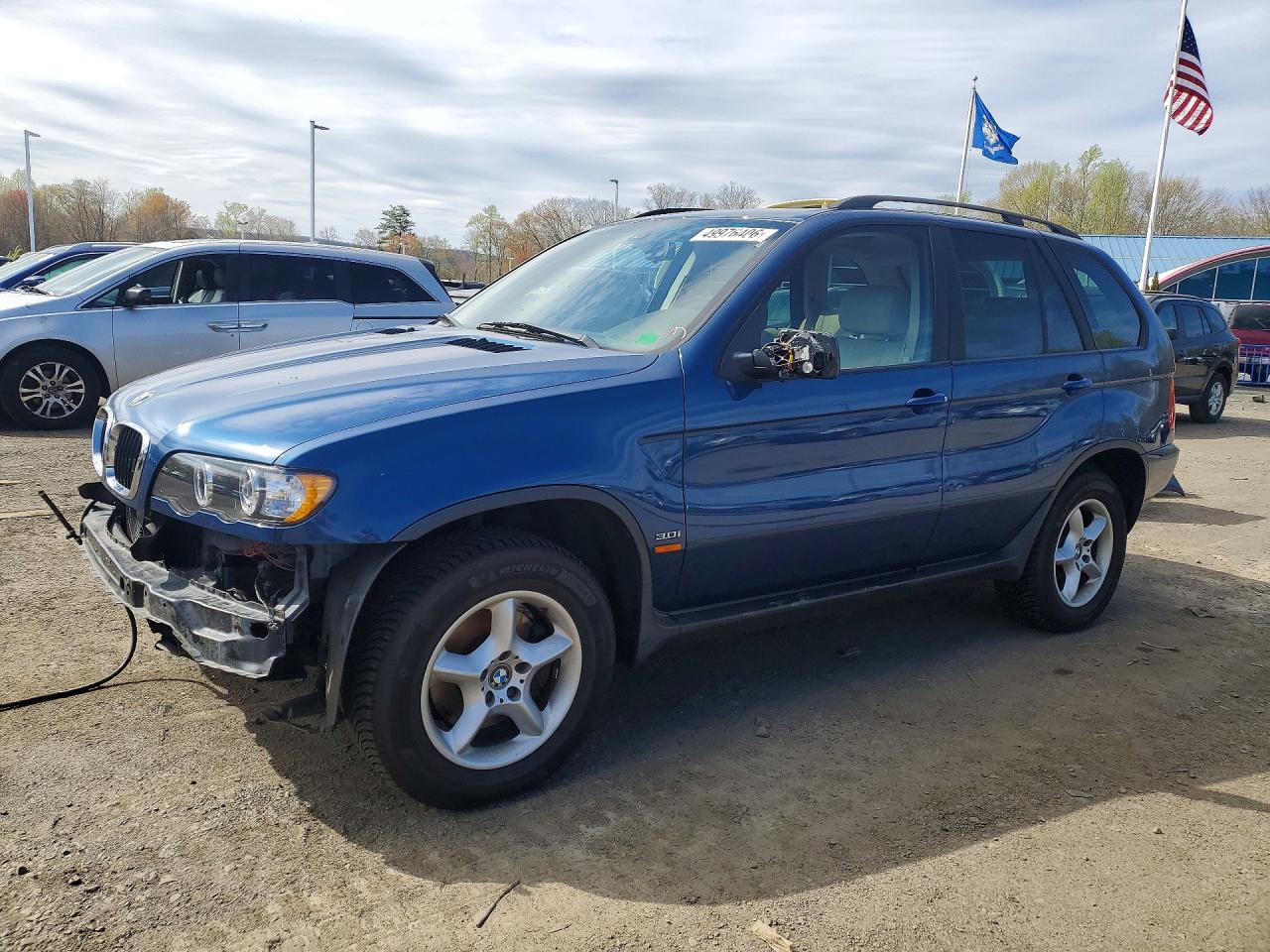 2003 Bmw X5 3.0i Blue vin: 5UXFA53593LP27294