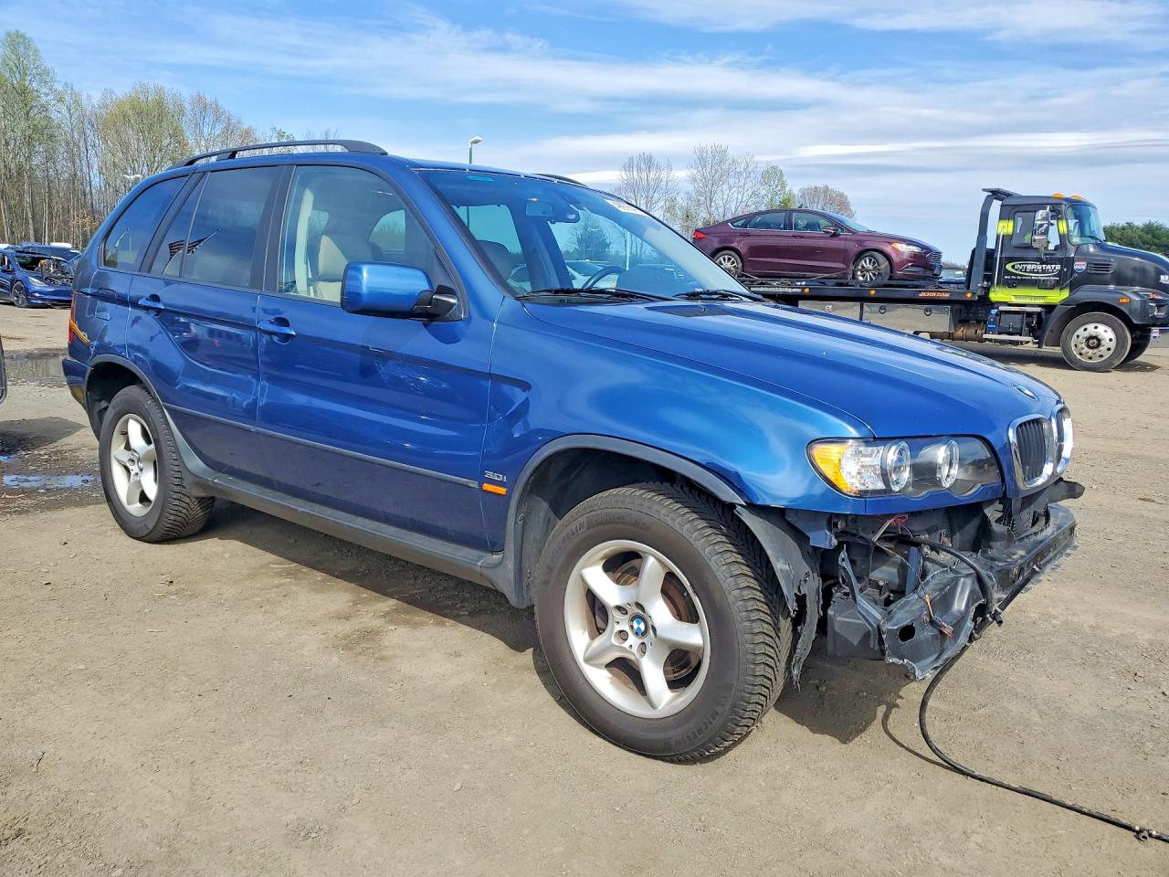 2003 Bmw X5 3.0i Blue vin: 5UXFA53593LP27294