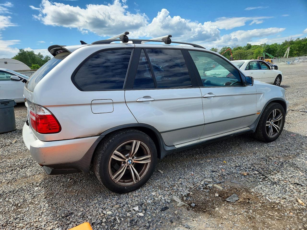 2003 Bmw X5 Silver vin: 5UXFA53593LW25350