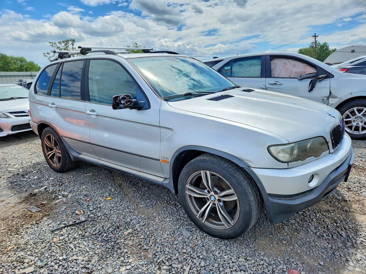 2003 Bmw X5 Silver vin: 5UXFA53593LW25350
