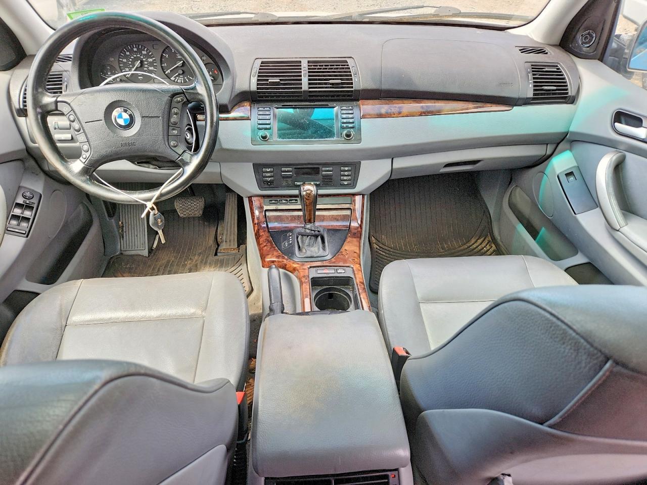 2003 Bmw X5 Silver vin: 5UXFA53593LW25350