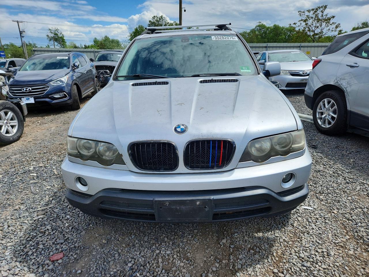 2003 Bmw X5 Silver vin: 5UXFA53593LW25350