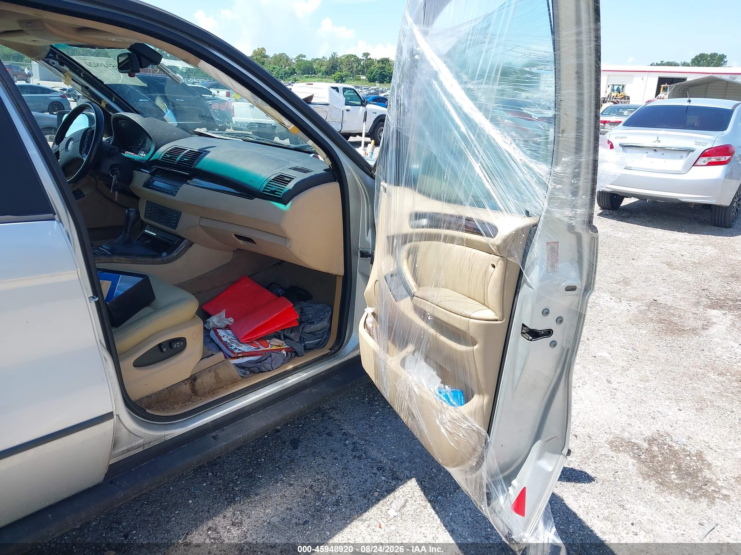 2002 Bmw X5 3.0i Silver vin: 5UXFA535X2LP32017