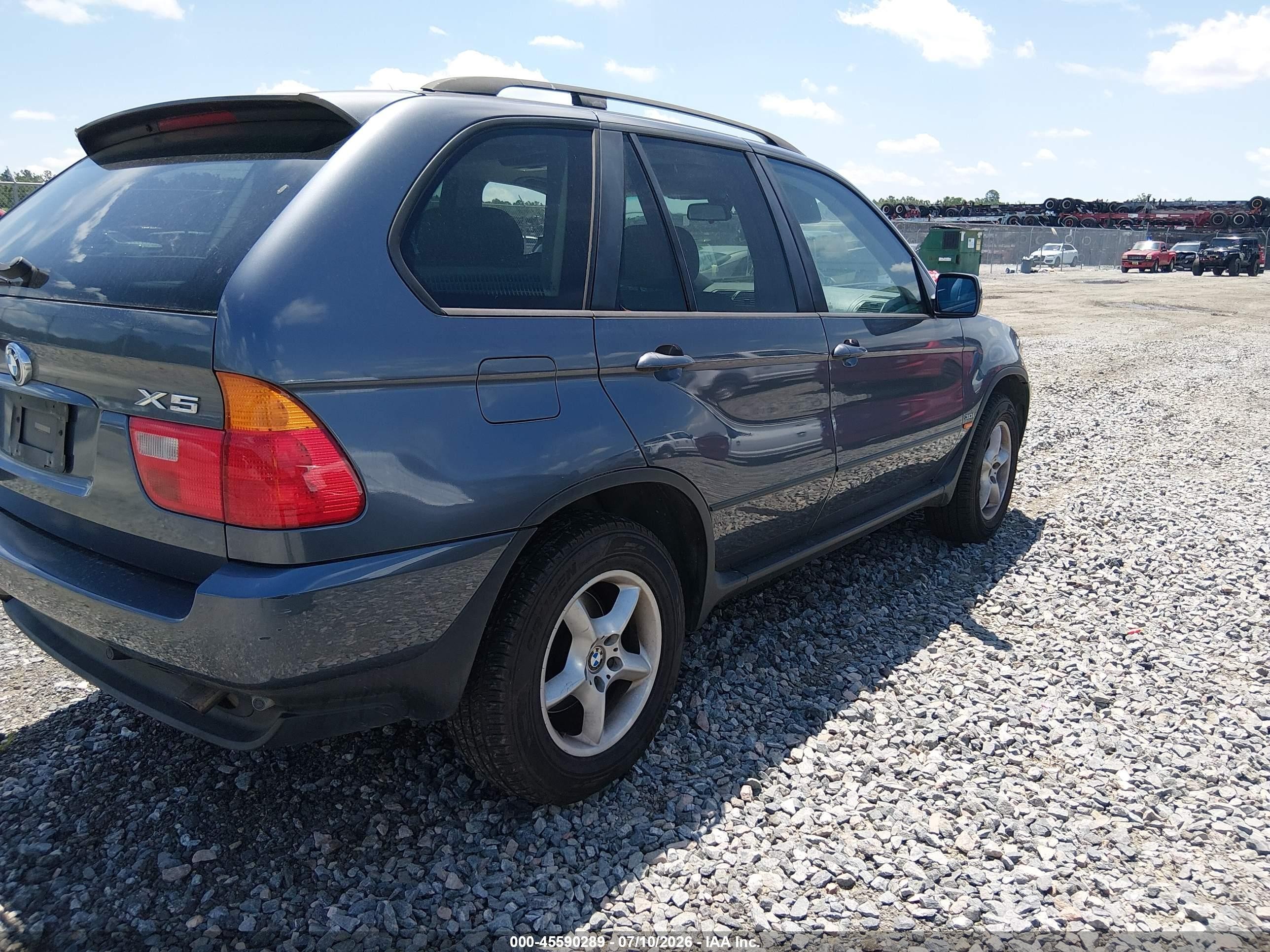 2003 Bmw X5 3.0i Gray vin: 5UXFA535X3LV90141