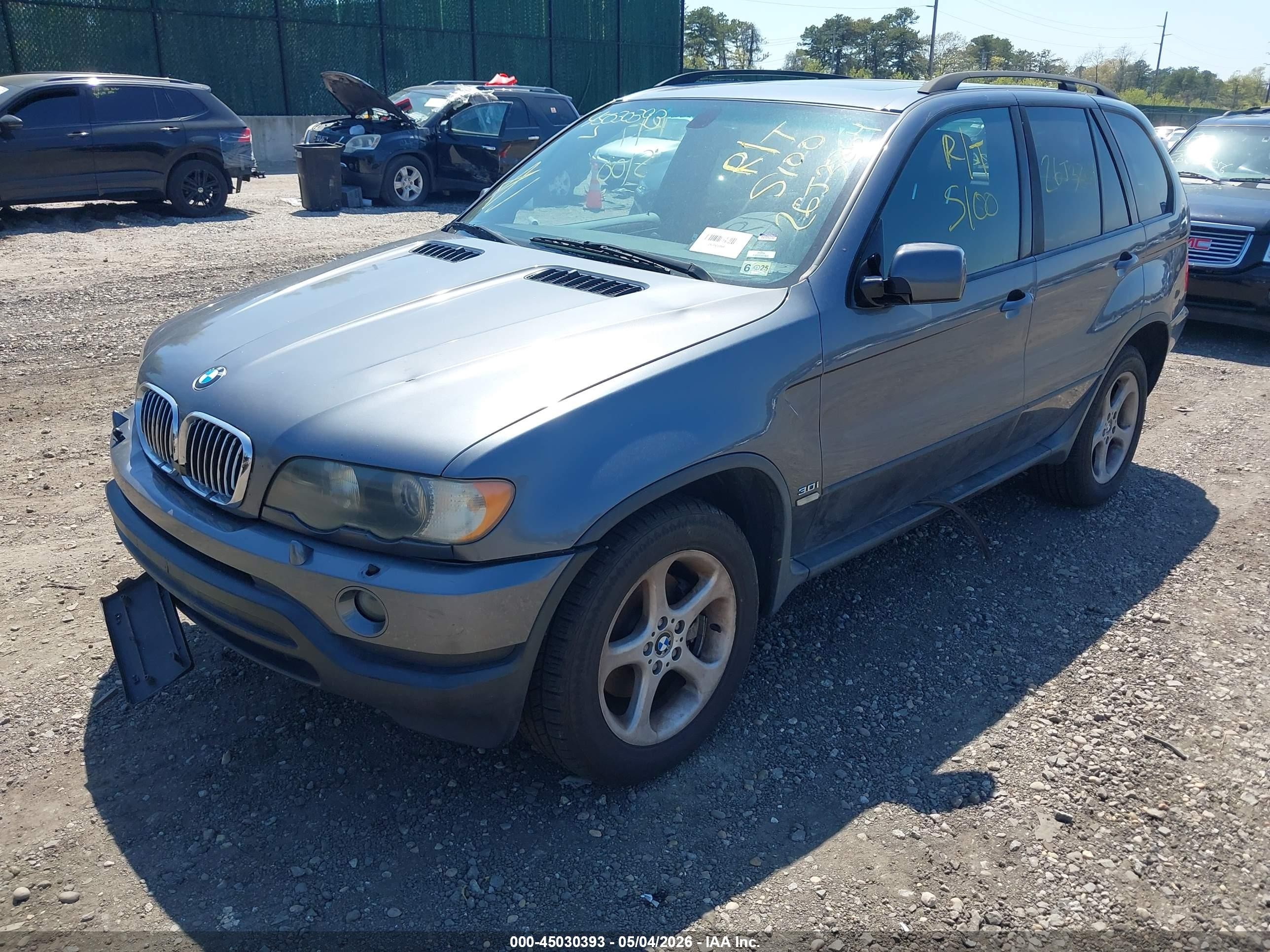 2003 Bmw X5 3.0i Серый vin: 5UXFA535X3LV95646