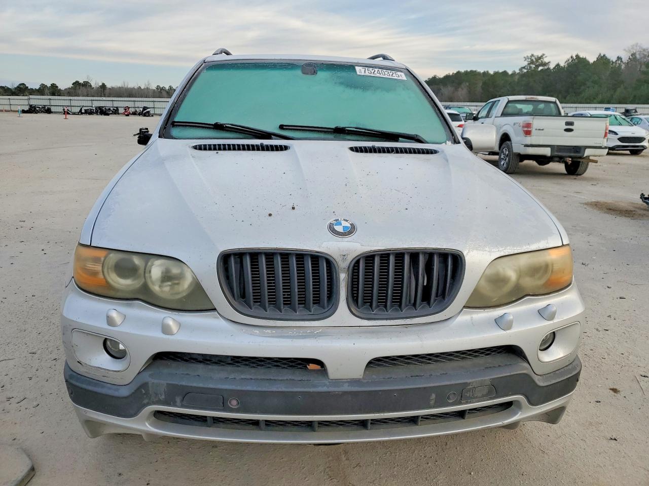2005 Bmw X5 4.8is Silver vin: 5UXFA93505LE83452