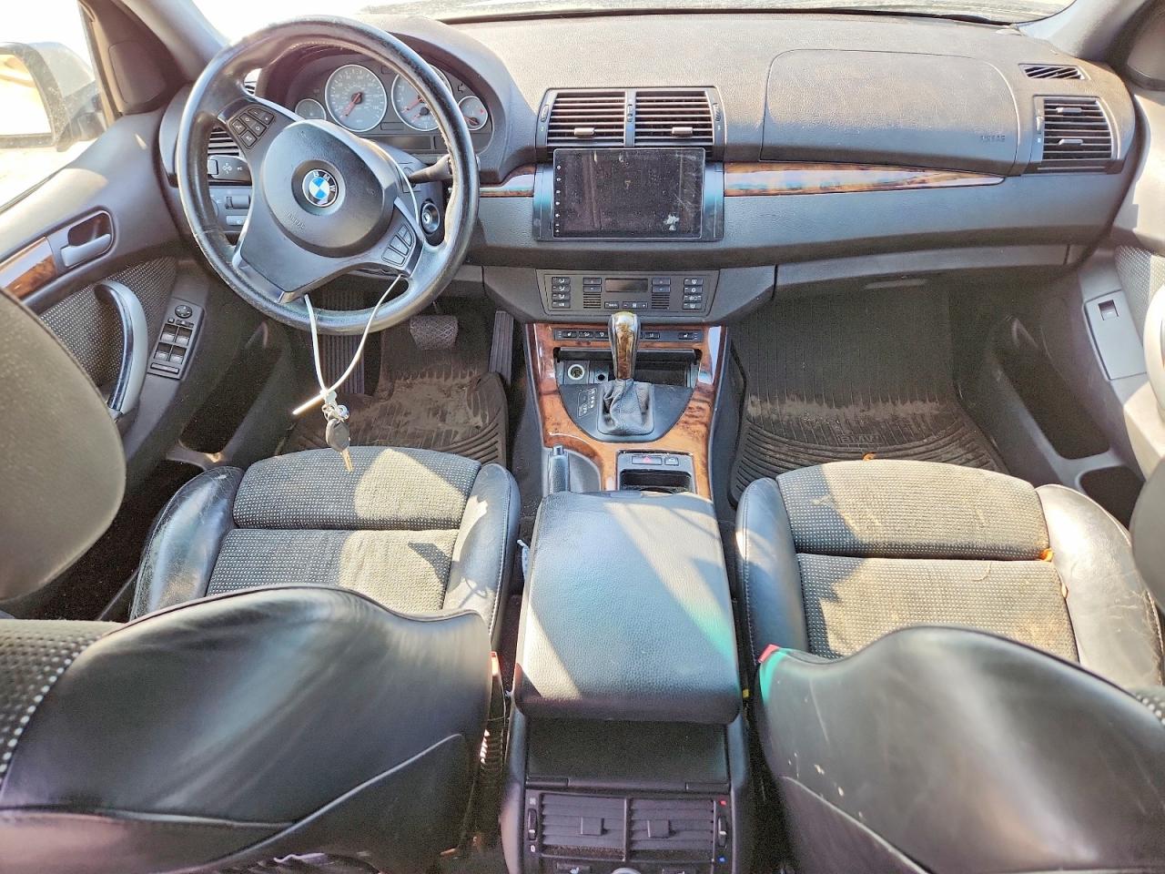 2005 Bmw X5 4.8is Silver vin: 5UXFA93505LE83452