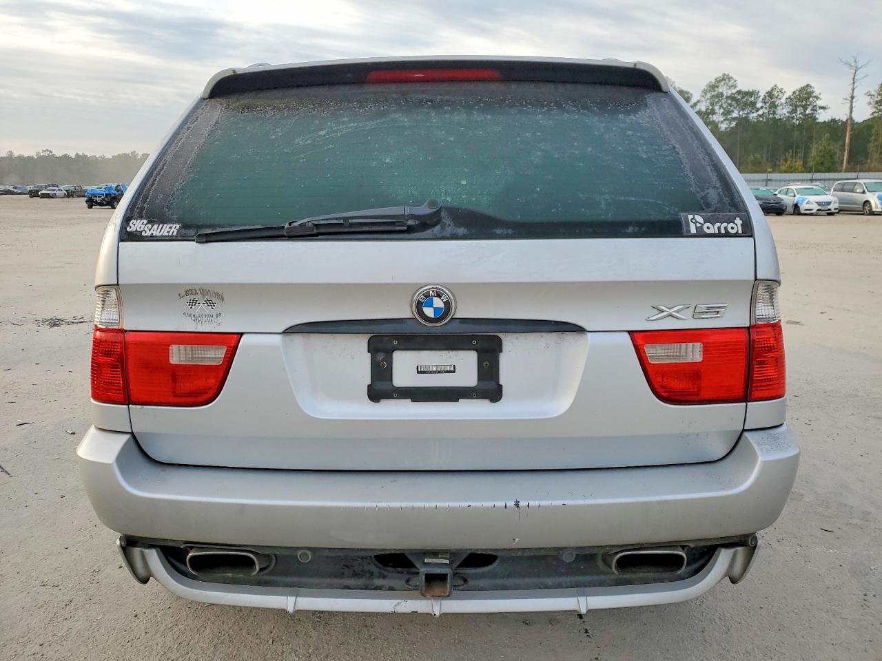 2005 Bmw X5 4.8is Silver vin: 5UXFA93505LE83452