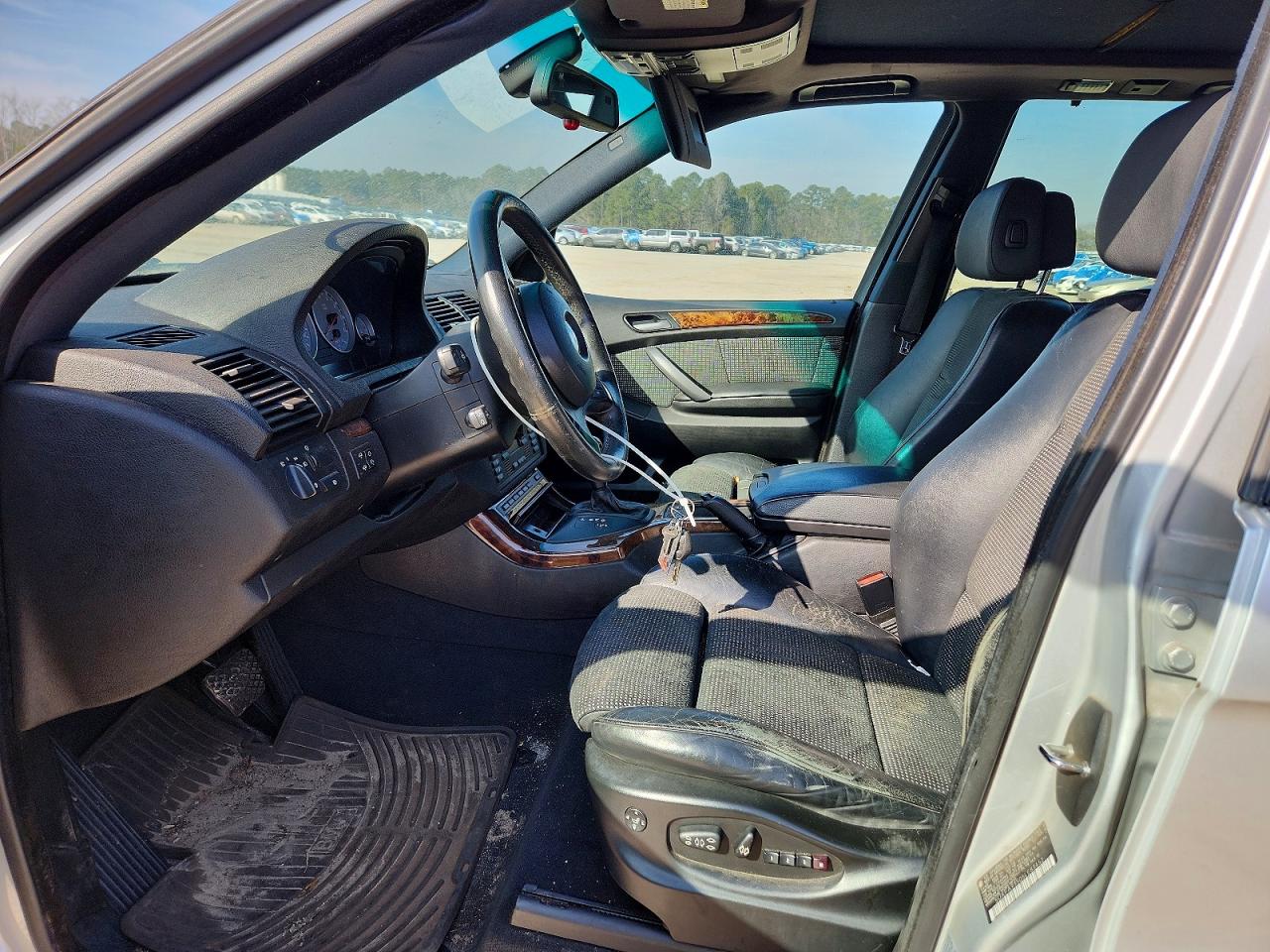 2005 Bmw X5 4.8is Silver vin: 5UXFA93505LE83452