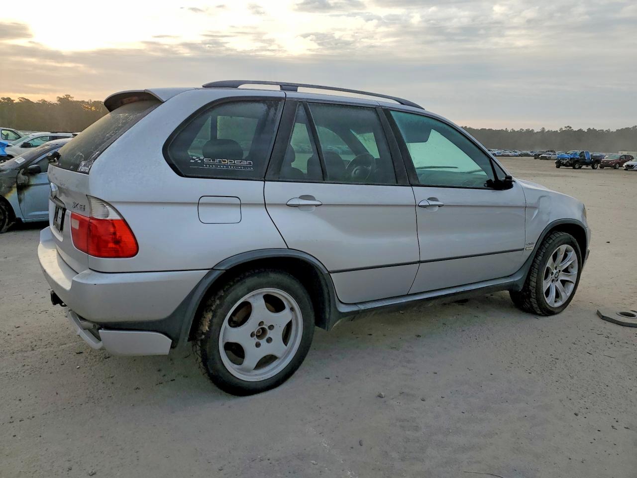 2005 Bmw X5 4.8is Silver vin: 5UXFA93505LE83452