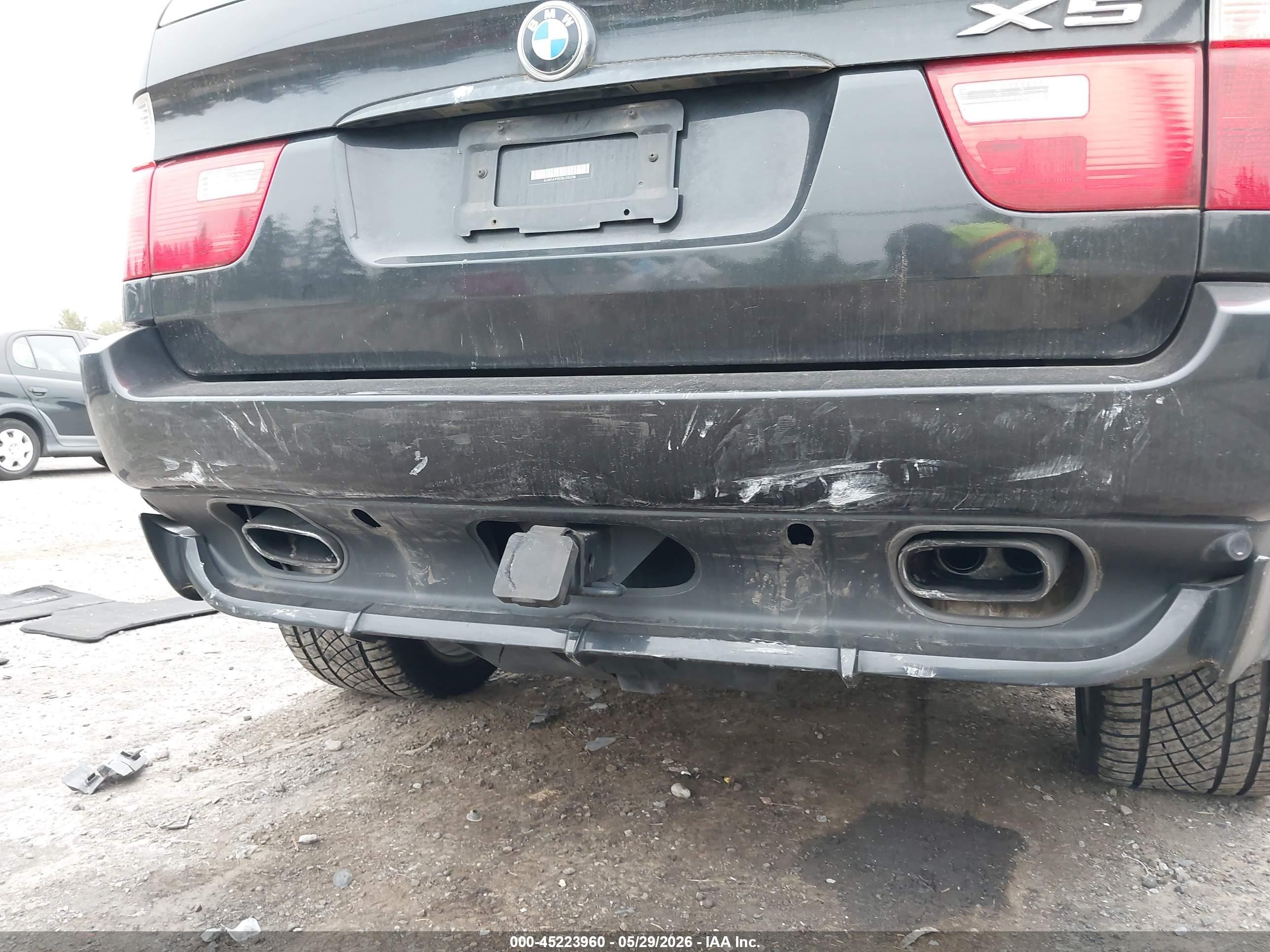 2005 Bmw X5 4.8is Black vin: 5UXFA93535LE83316