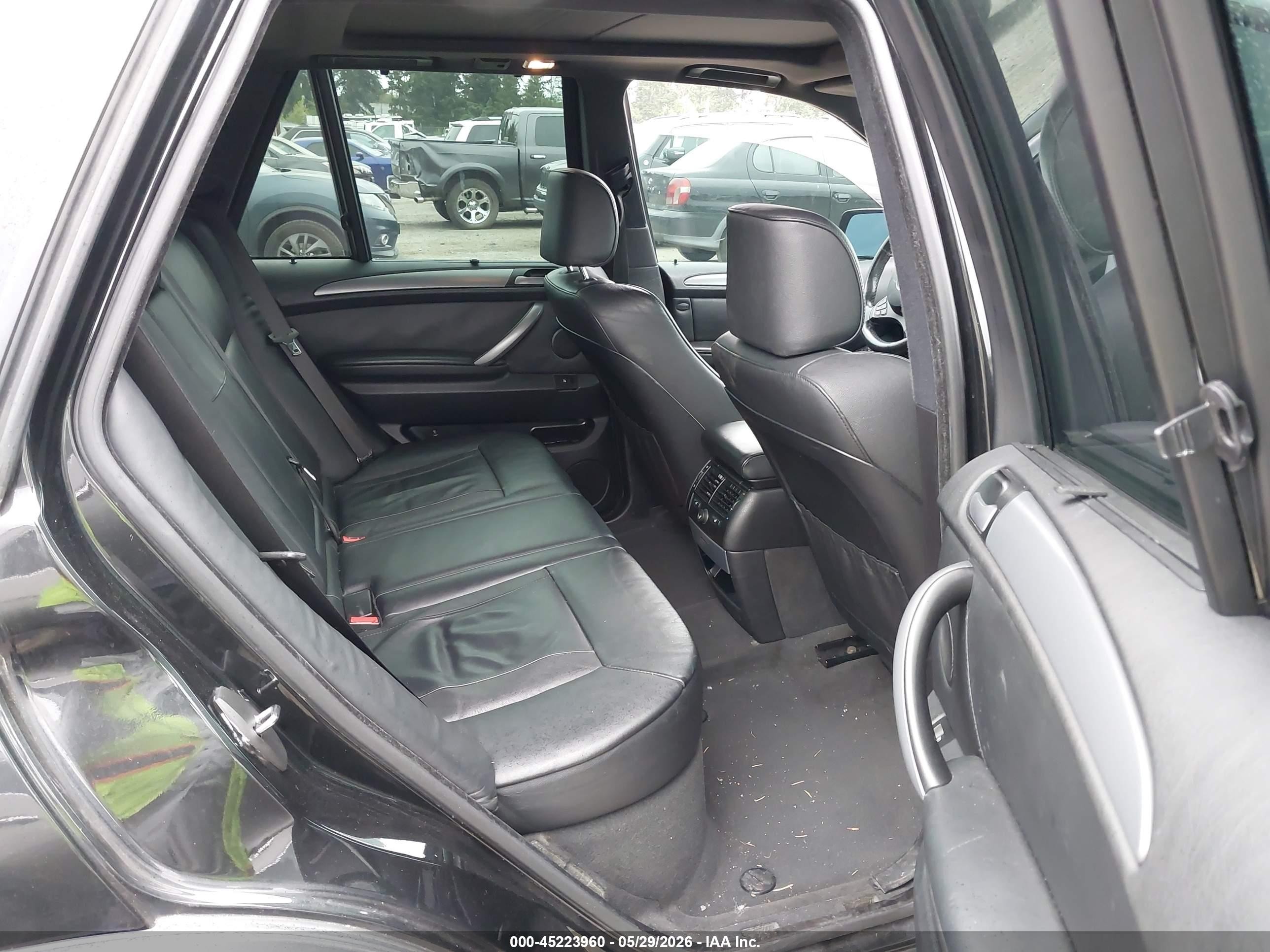 2005 Bmw X5 4.8is Black vin: 5UXFA93535LE83316