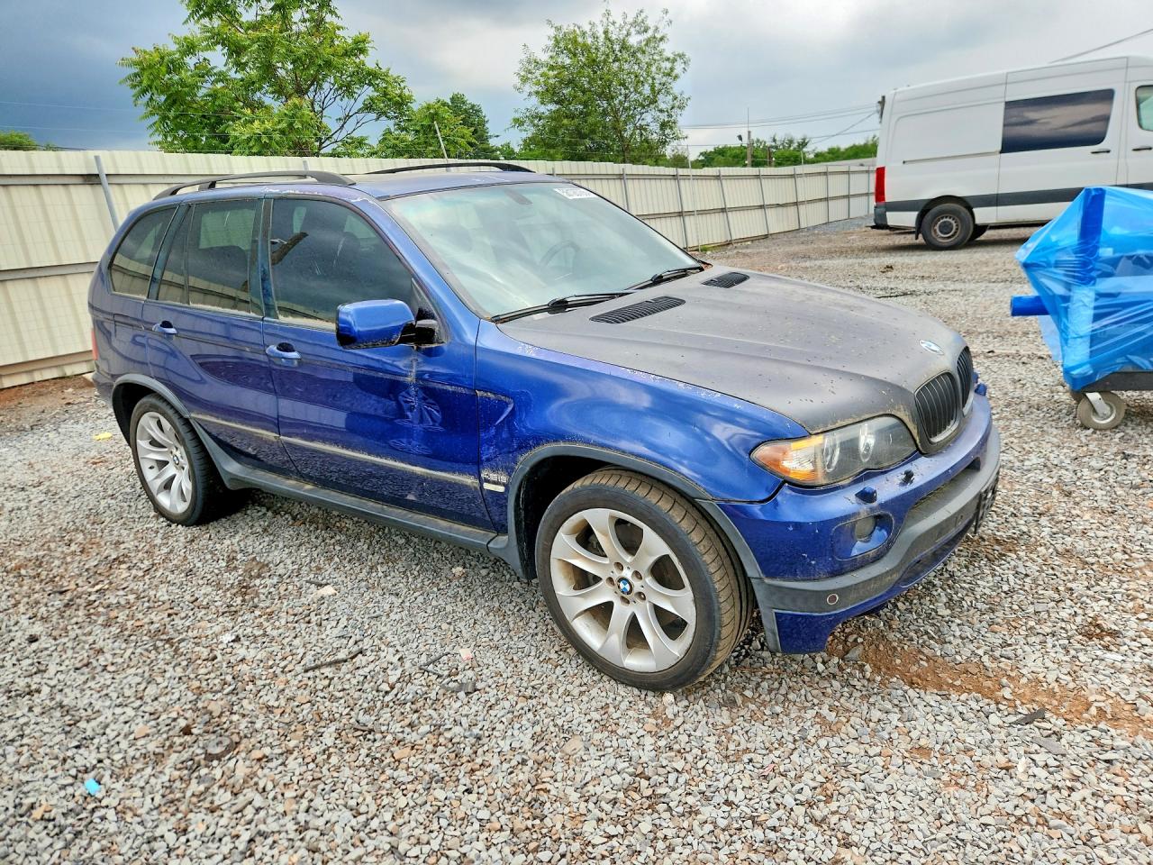 2006 Bmw X5 4.8is Blue vin: 5UXFA93536LE84399