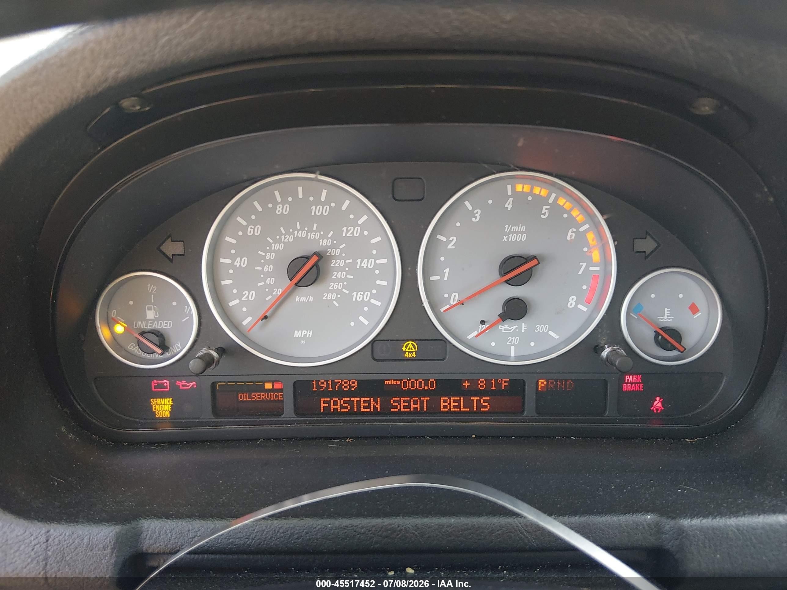 2006 Bmw X5 4.8is Silver vin: 5UXFA93536LE84922