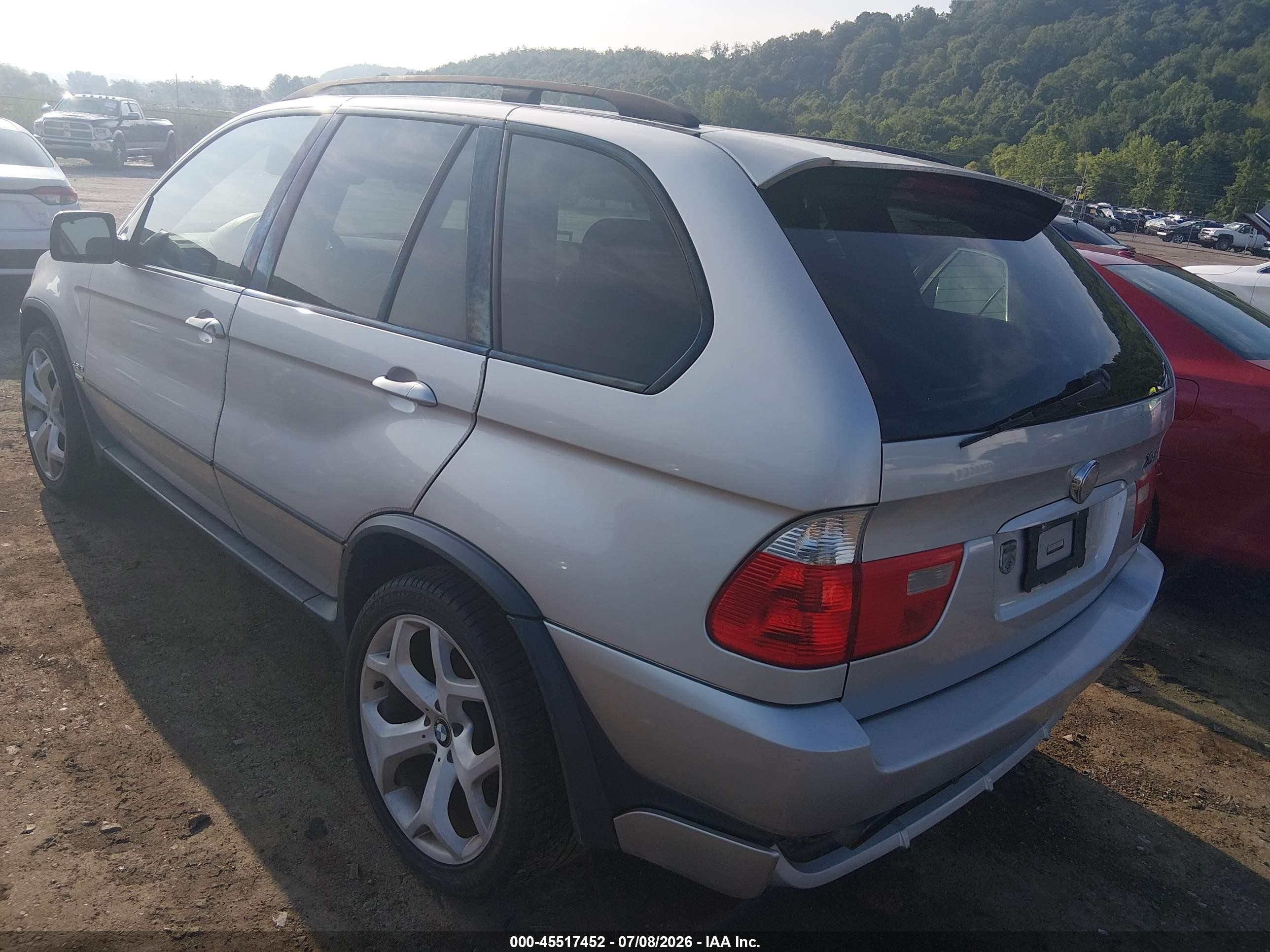2006 Bmw X5 4.8is Silver vin: 5UXFA93536LE84922
