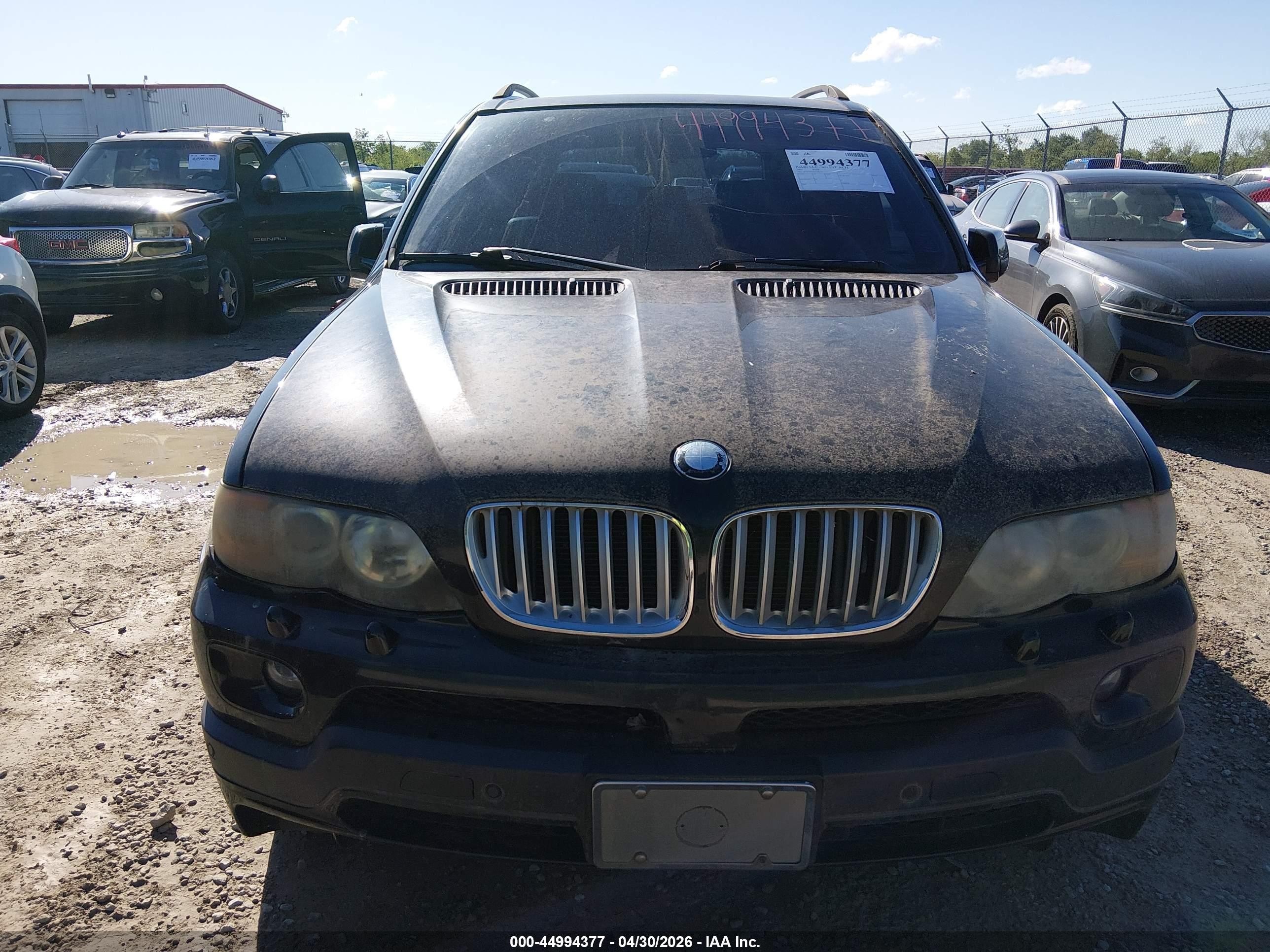 2005 Bmw X5 4.8is Black vin: 5UXFA93555LE83155