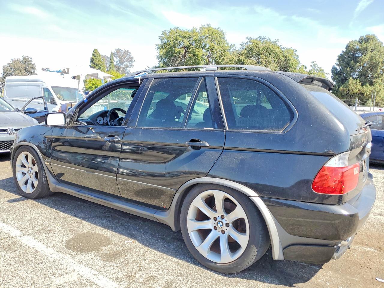 2004 Bmw X5 4.8is Black vin: 5UXFA93574LE81521