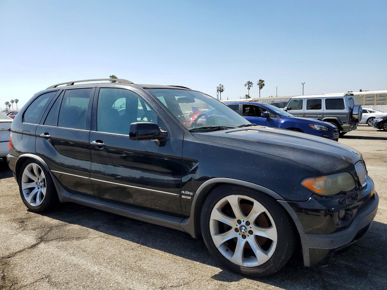 2004 Bmw X5 4.8is Black vin: 5UXFA93574LE81521