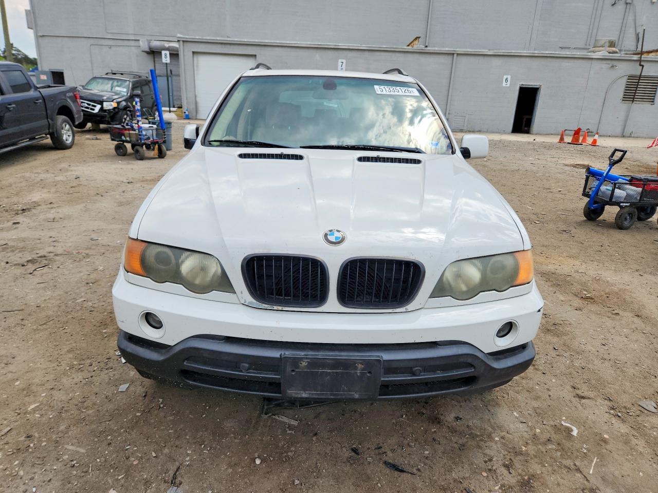 2002 Bmw X5 4.4i White vin: 5UXFB33502LH39613