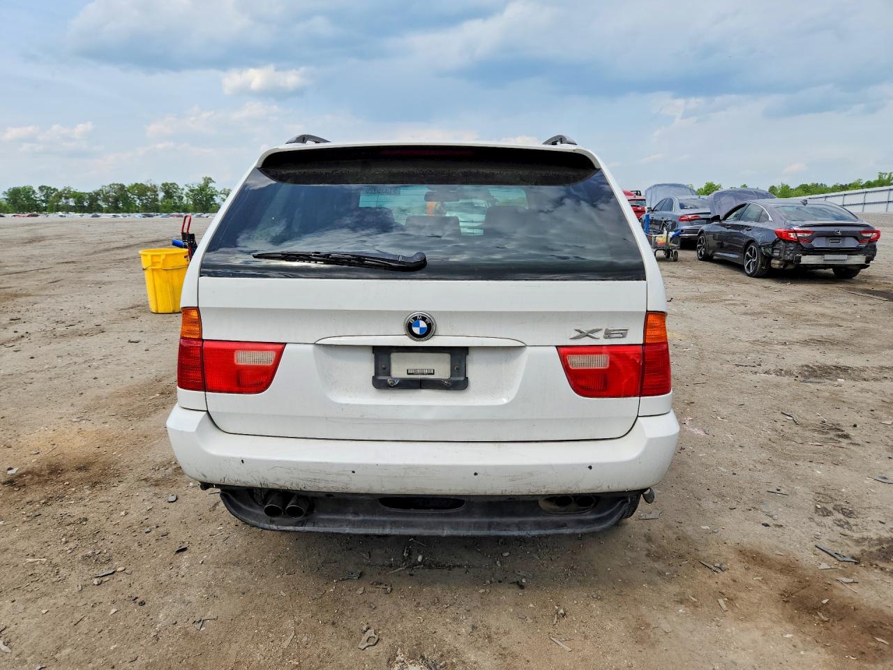 2002 Bmw X5 4.4i White vin: 5UXFB33502LH39613