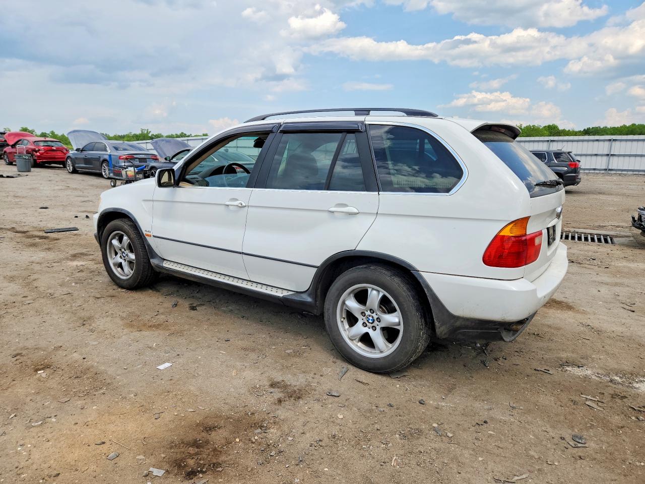 2002 Bmw X5 4.4i White vin: 5UXFB33502LH39613