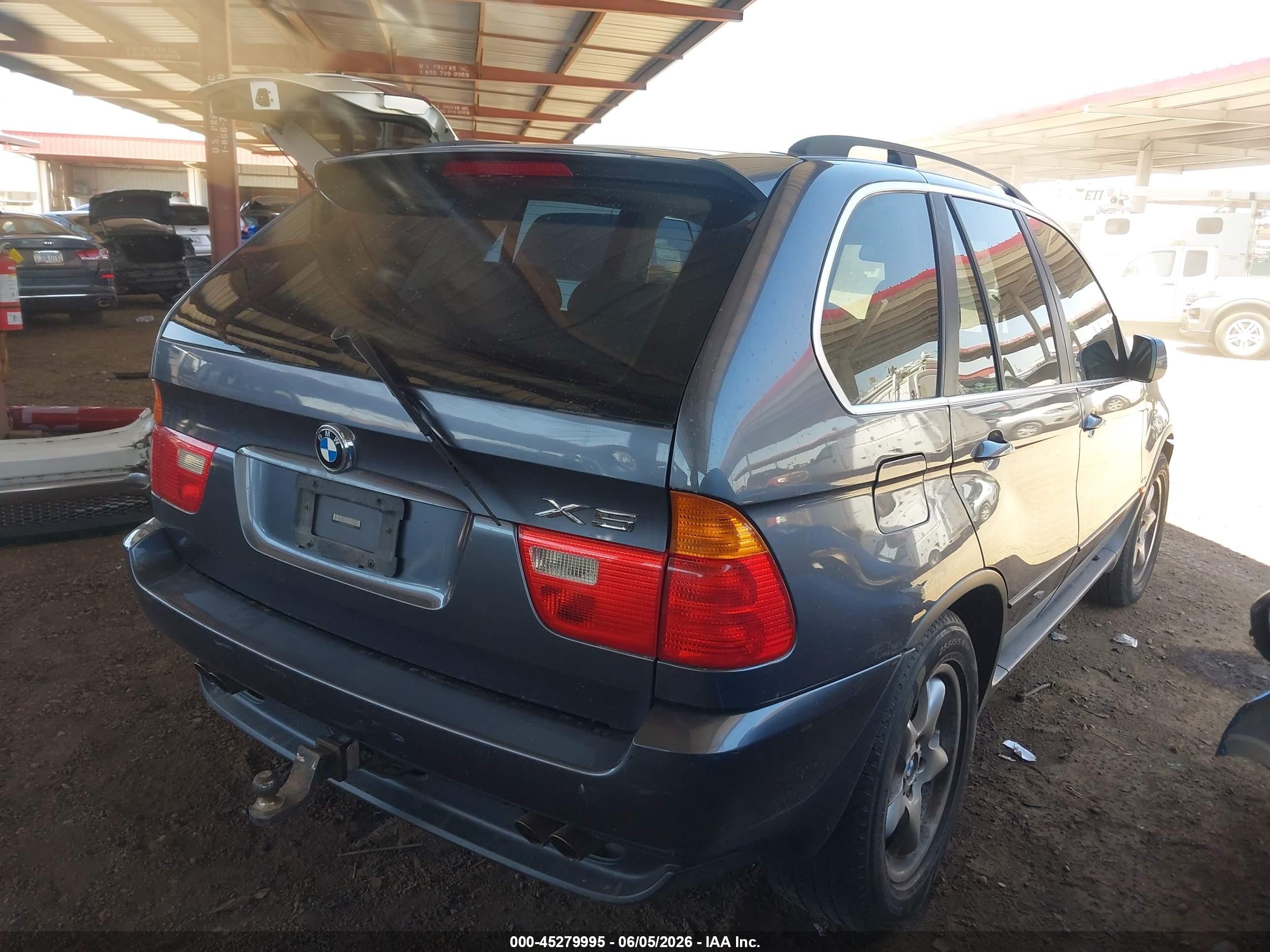 2003 Bmw X5 4.4i Black vin: 5UXFB33523LH42448