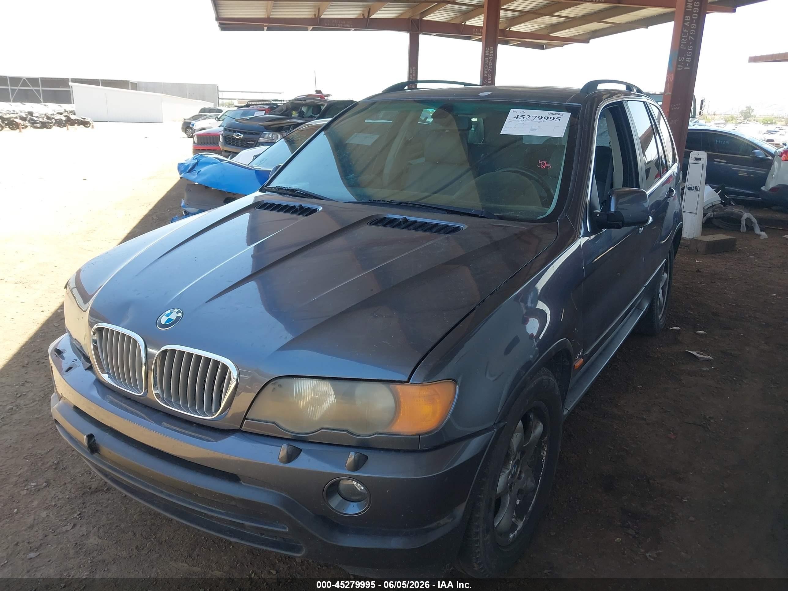 2003 Bmw X5 4.4i Black vin: 5UXFB33523LH42448