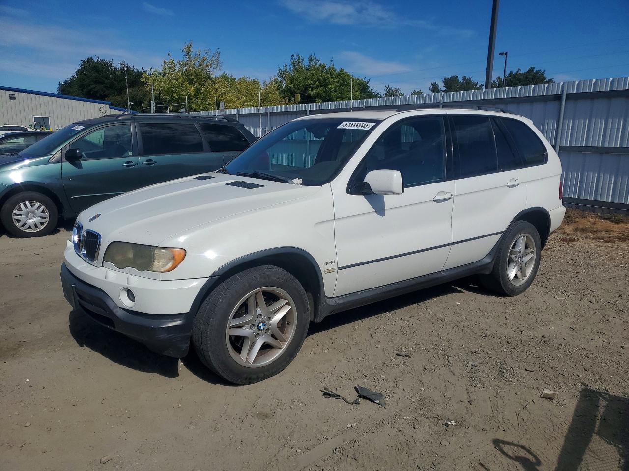 2002 Bmw X5 4.4i White vin: 5UXFB33532LH35619