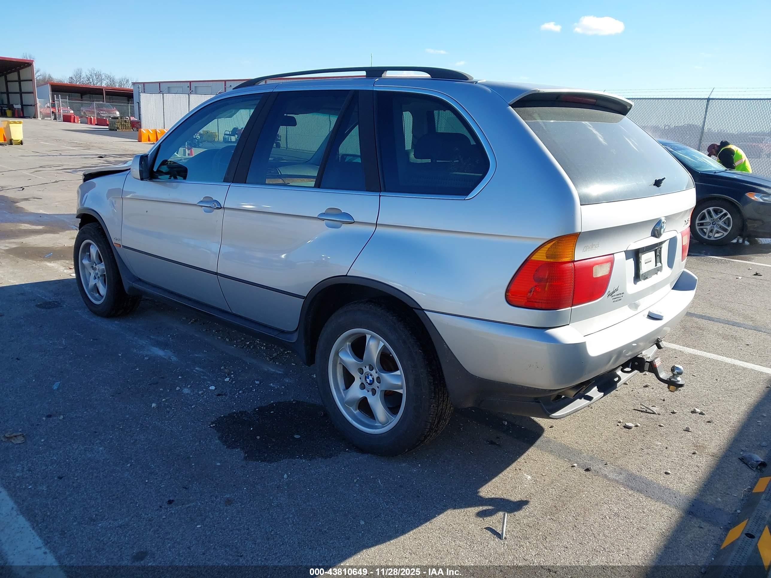 2002 Bmw X5 4.4i Silver vin: 5UXFB33532LH36513