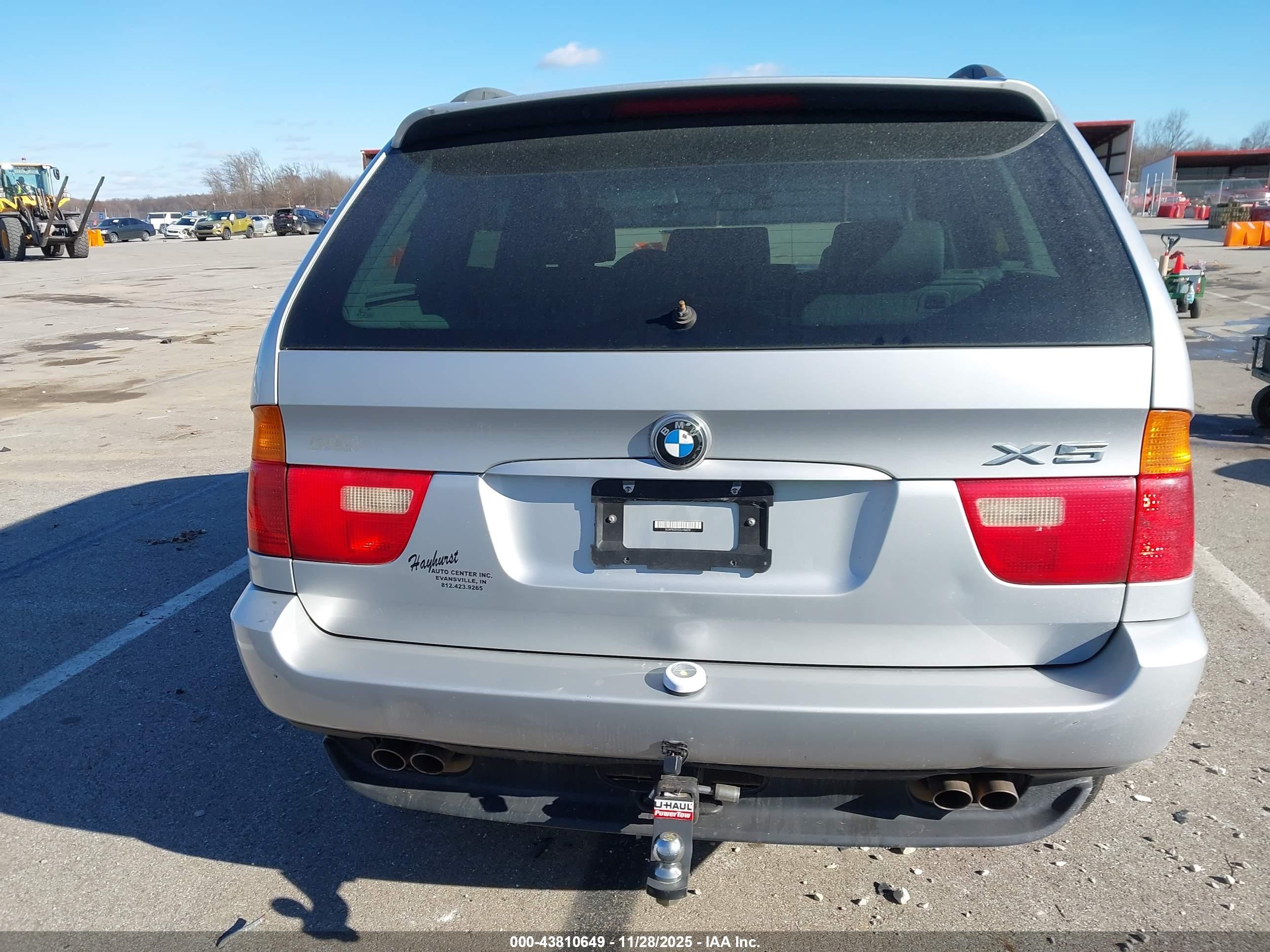 2002 Bmw X5 4.4i Silver vin: 5UXFB33532LH36513