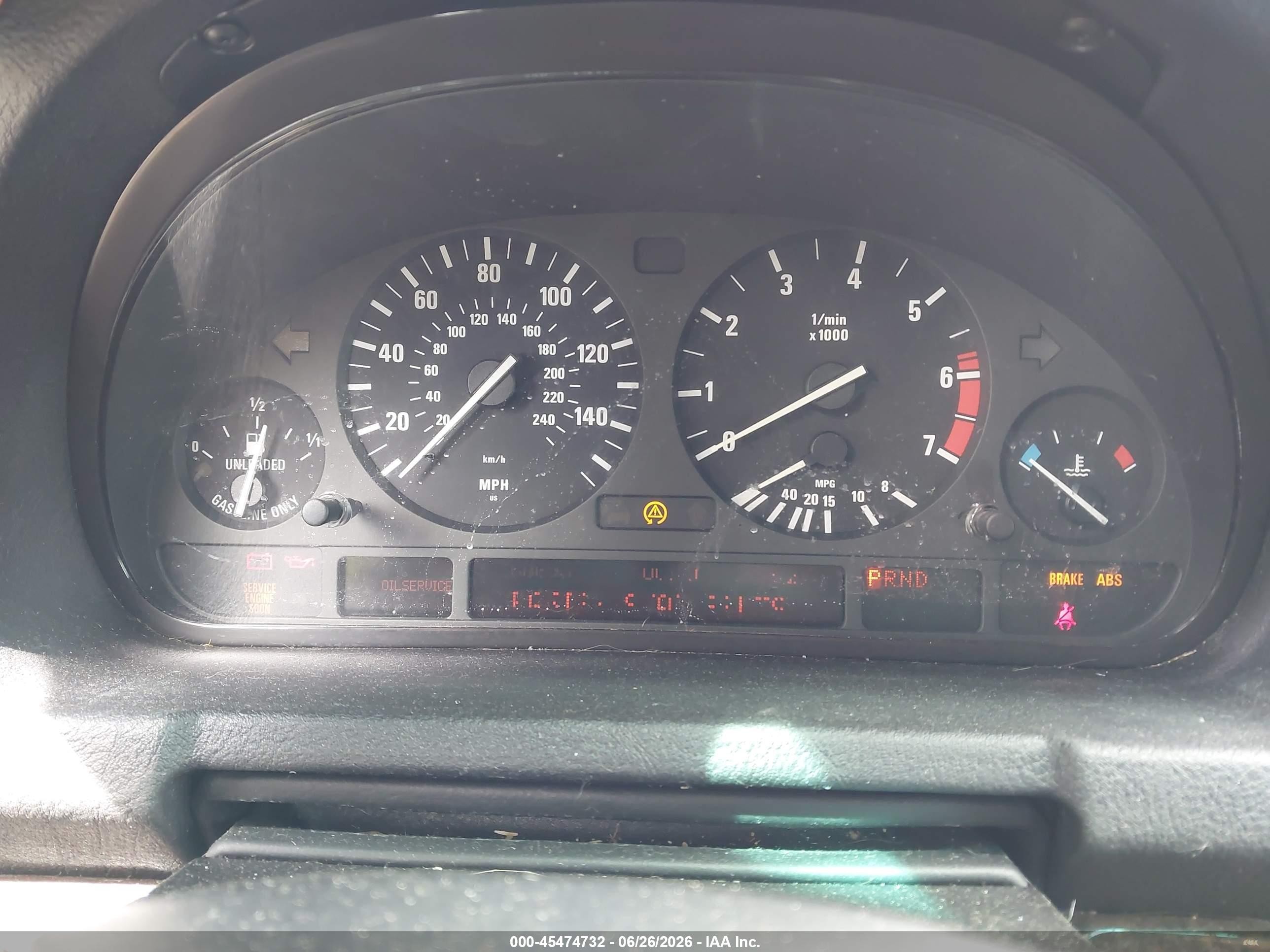 2003 Bmw X5 4.4i Черный vin: 5UXFB33583LH50019