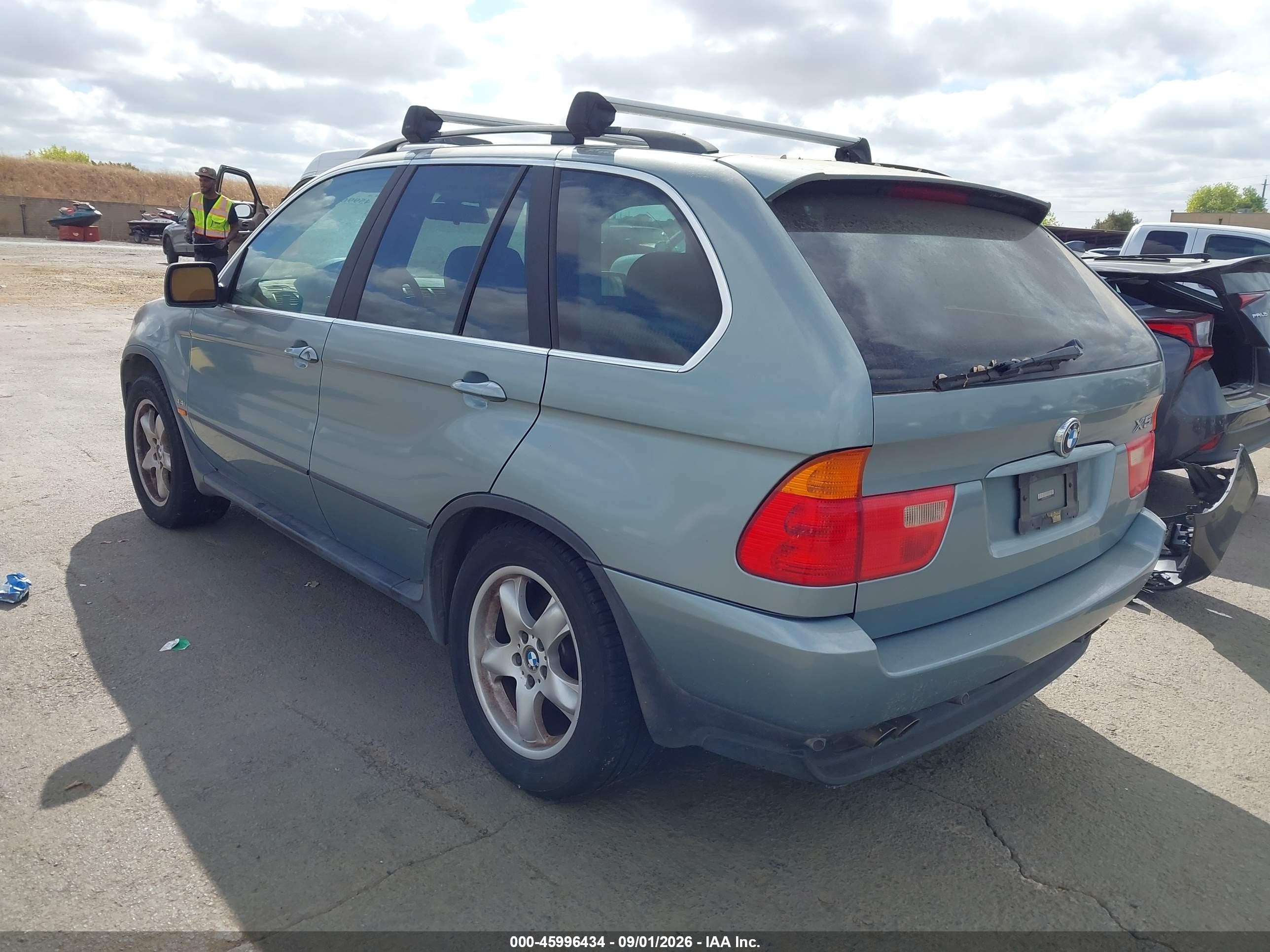 2002 Bmw X5 4.4i Light Blue vin: 5UXFB33592LH39173