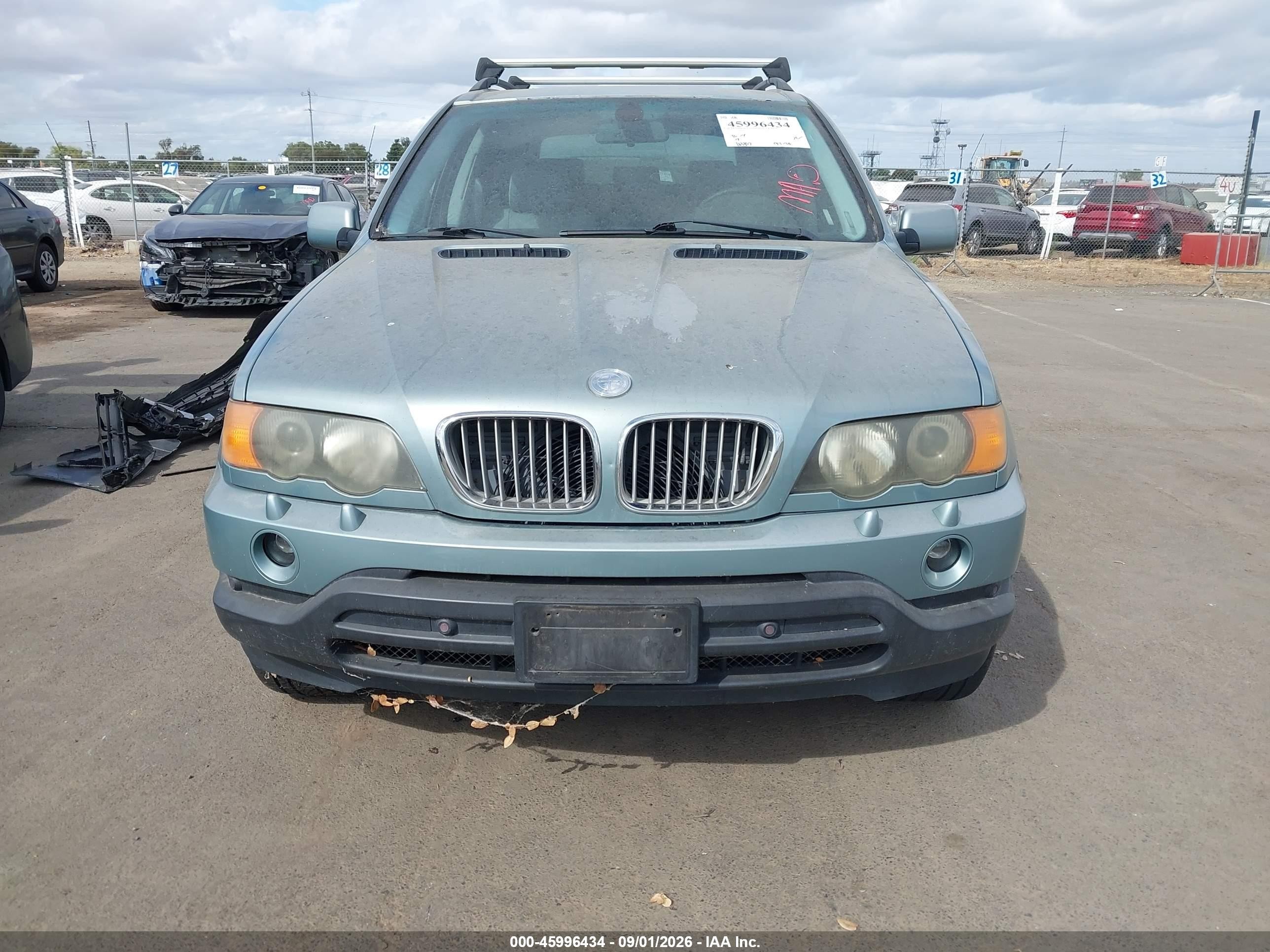 2002 Bmw X5 4.4i Light Blue vin: 5UXFB33592LH39173