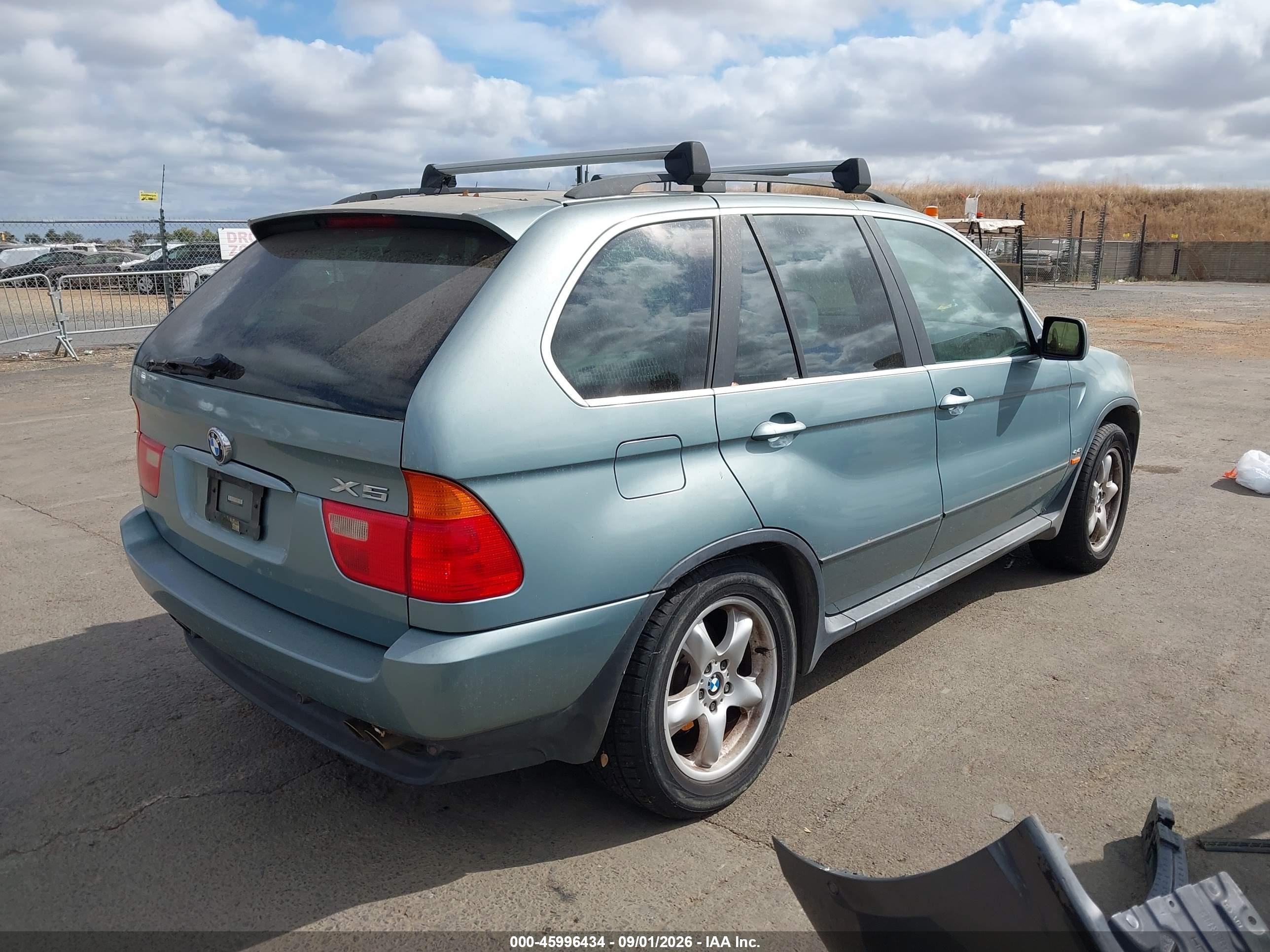 2002 Bmw X5 4.4i Light Blue vin: 5UXFB33592LH39173