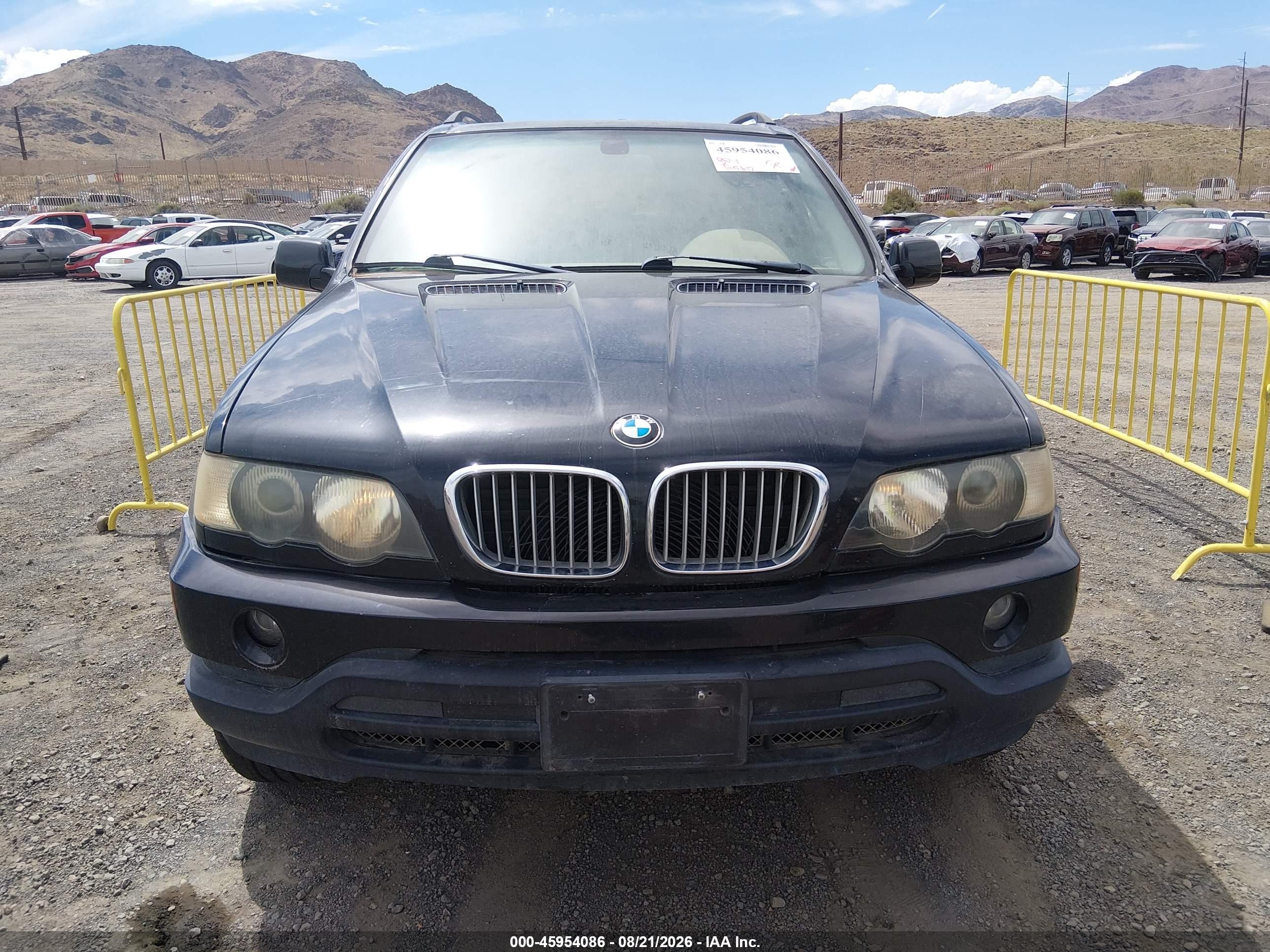 2003 Bmw X5 4.4i Black vin: 5UXFB33593LH45492