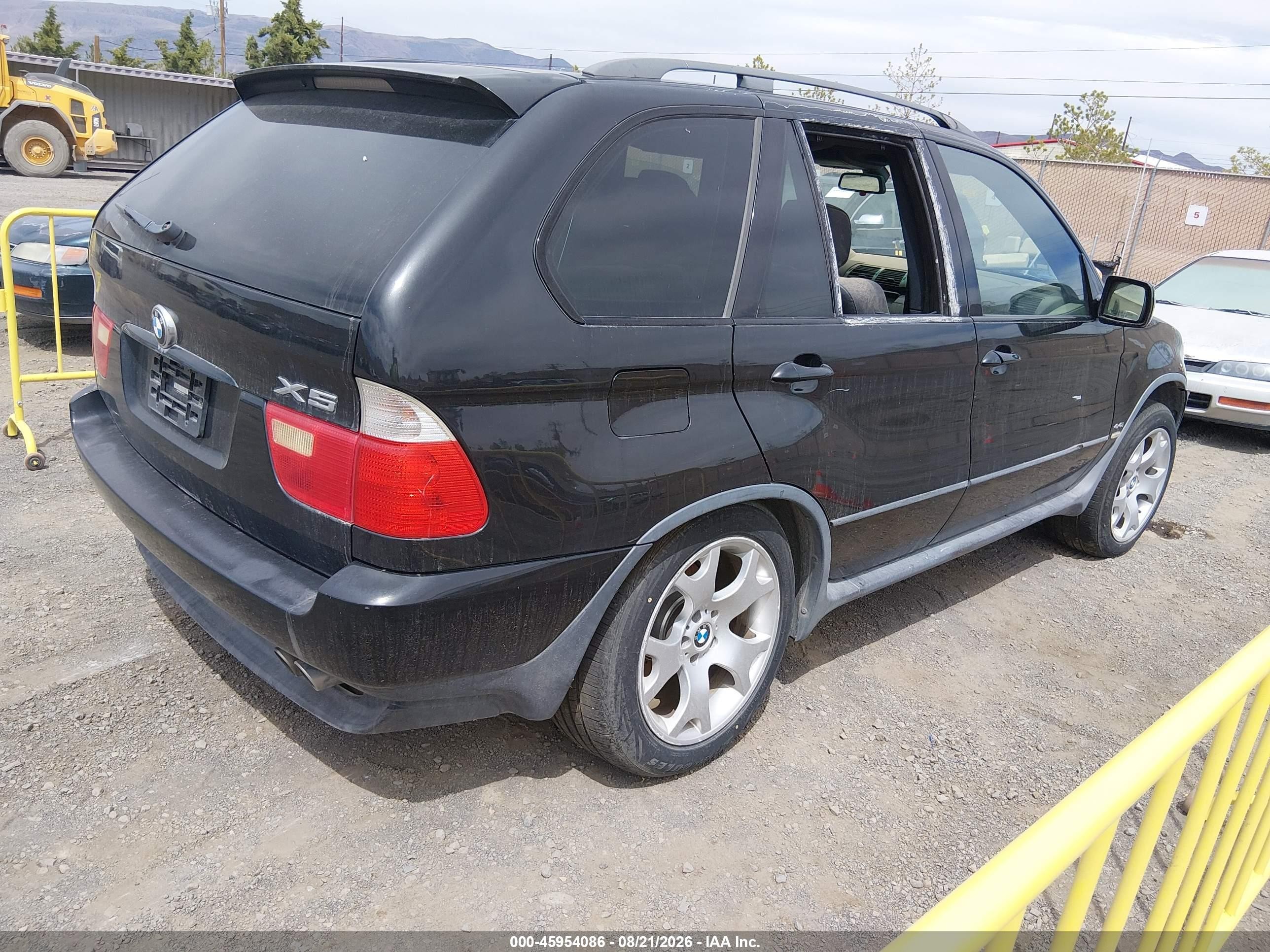 2003 Bmw X5 4.4i Black vin: 5UXFB33593LH45492