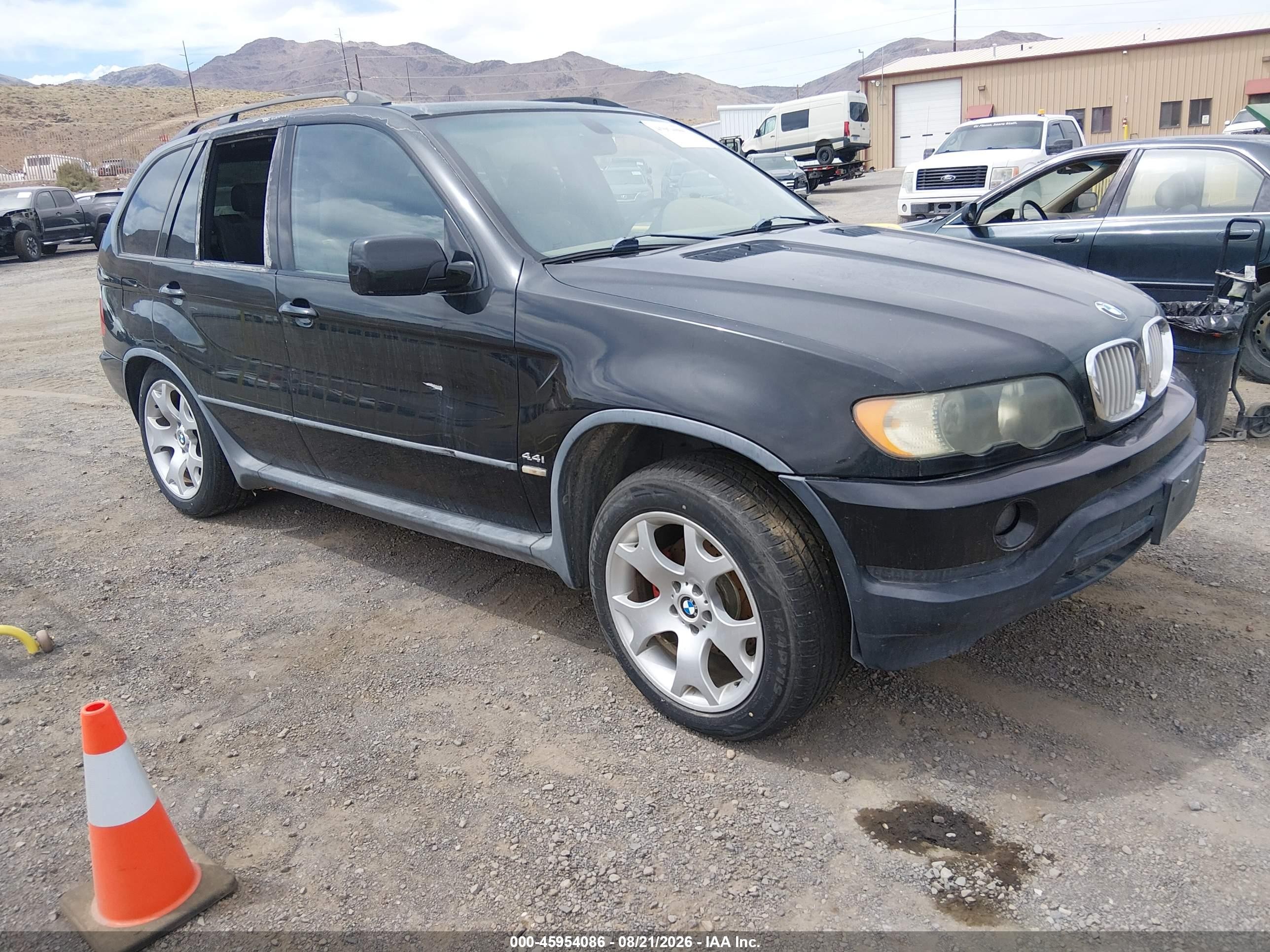 2003 Bmw X5 4.4i Black vin: 5UXFB33593LH45492