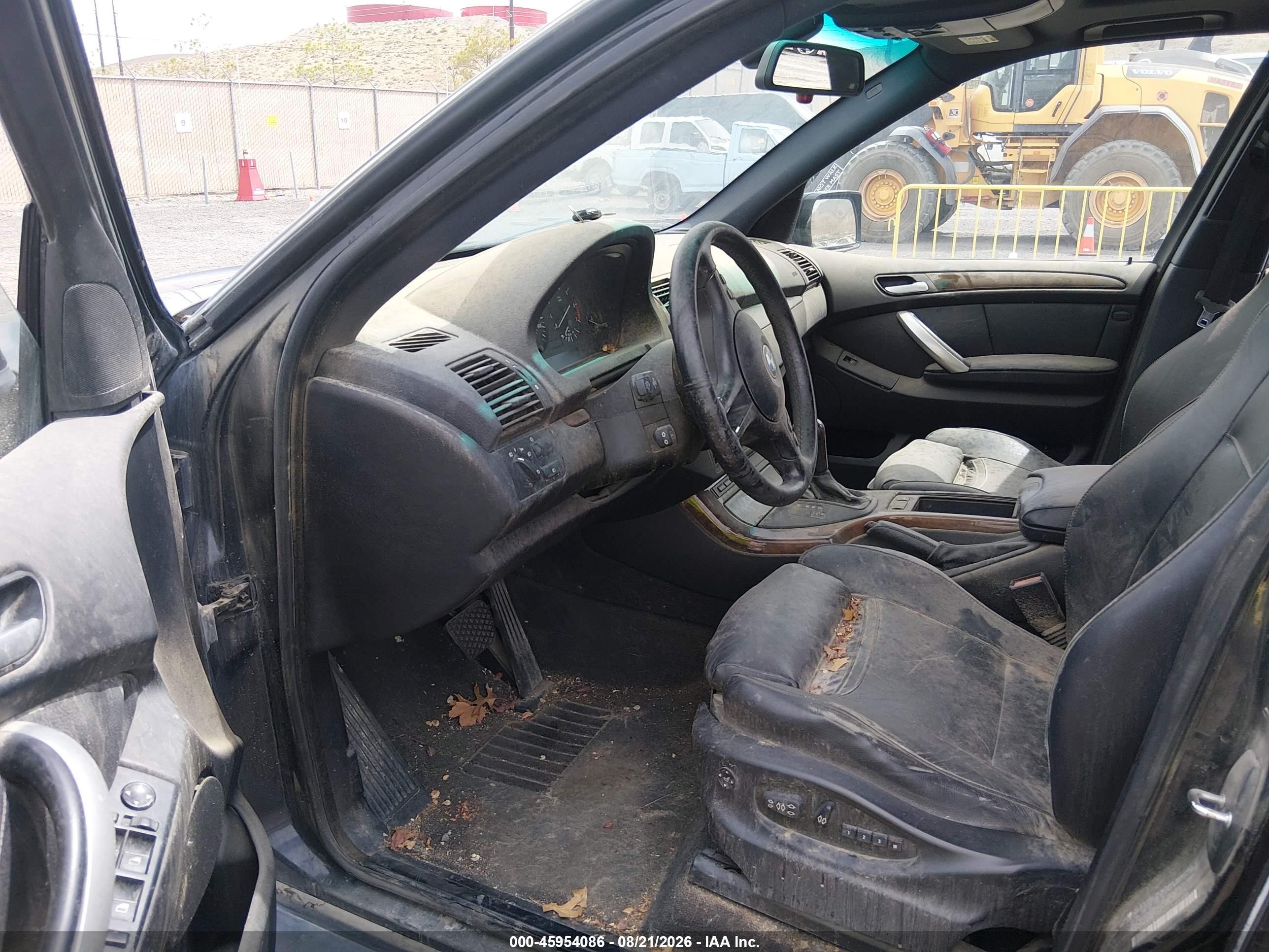 2003 Bmw X5 4.4i Black vin: 5UXFB33593LH45492