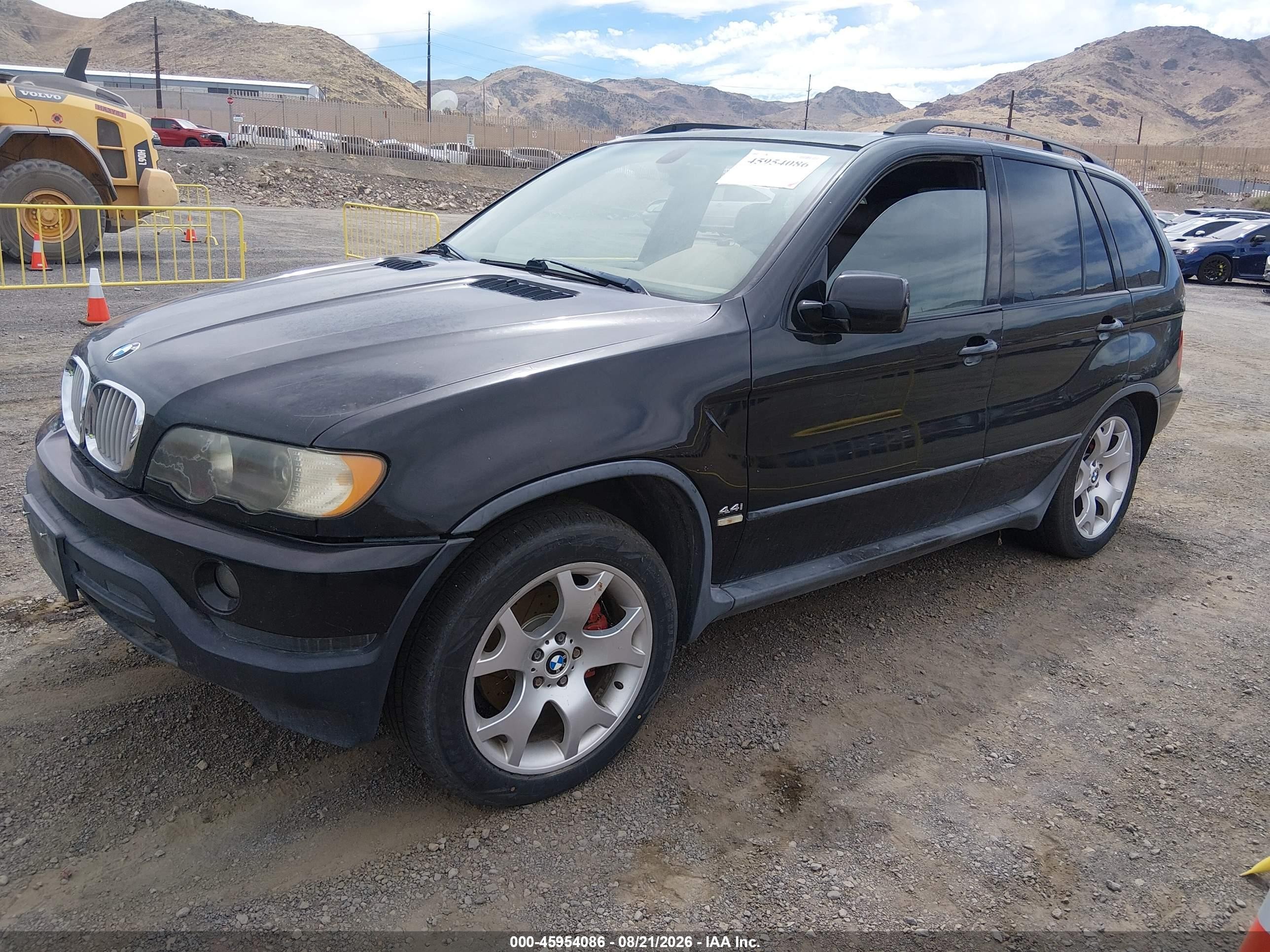 2003 Bmw X5 4.4i Black vin: 5UXFB33593LH45492