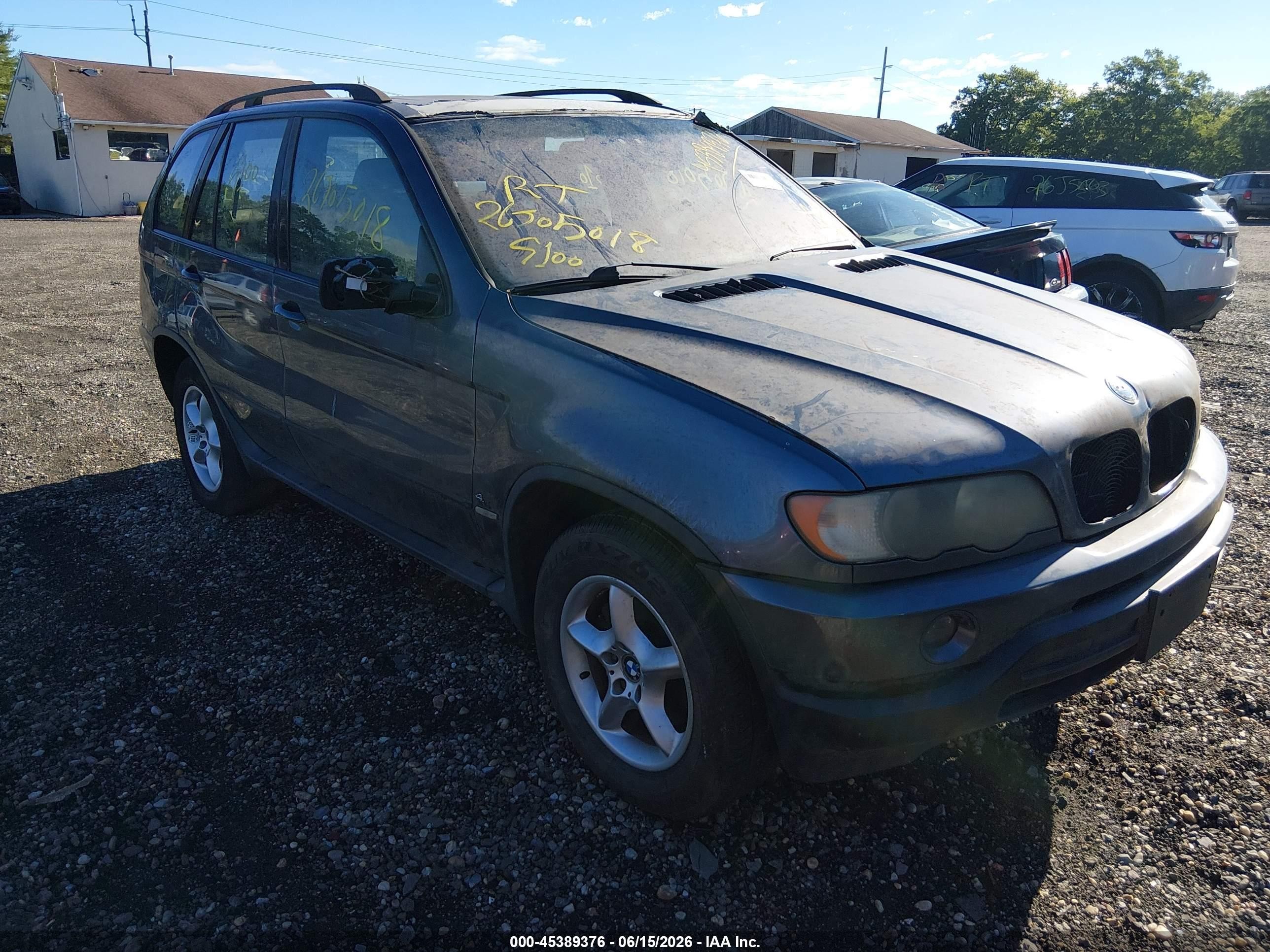 2003 Bmw X5 4.4i Dark Blue vin: 5UXFB335X3LH48899