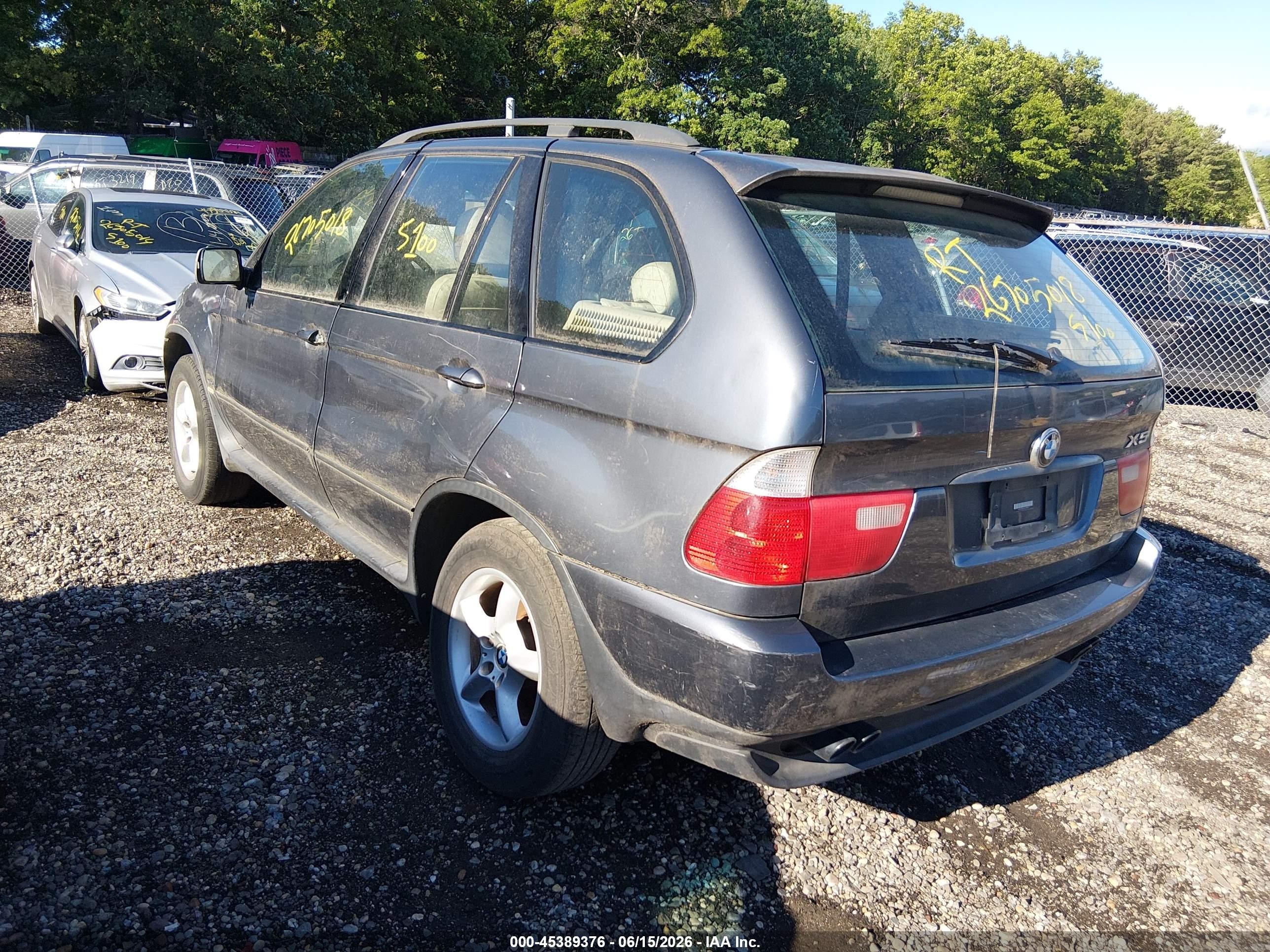 2003 Bmw X5 4.4i Dark Blue vin: 5UXFB335X3LH48899