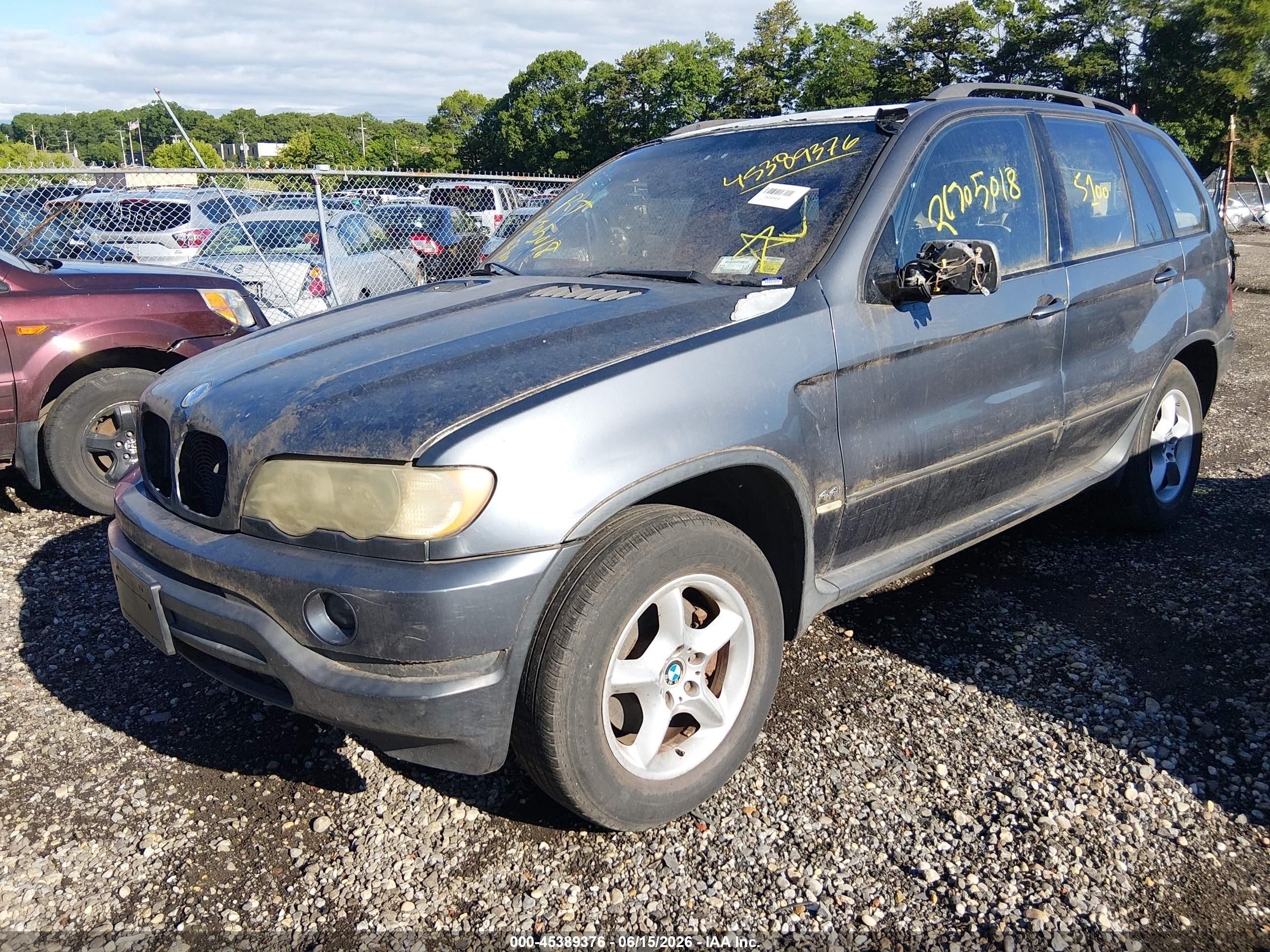 2003 Bmw X5 4.4i Dark Blue vin: 5UXFB335X3LH48899