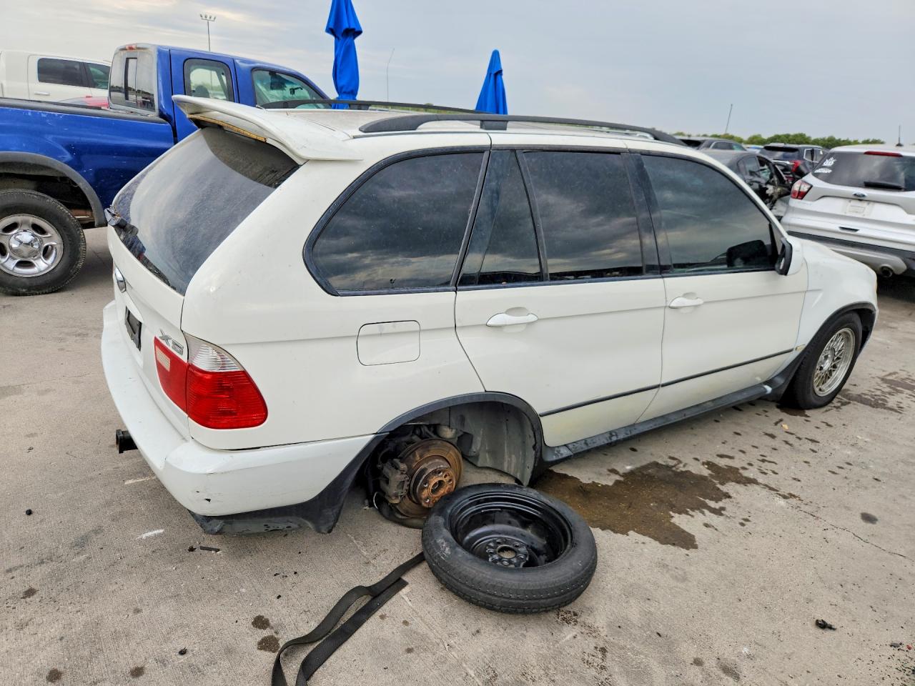 2005 Bmw X5 4.4i Белый vin: 5UXFB53505LV13391