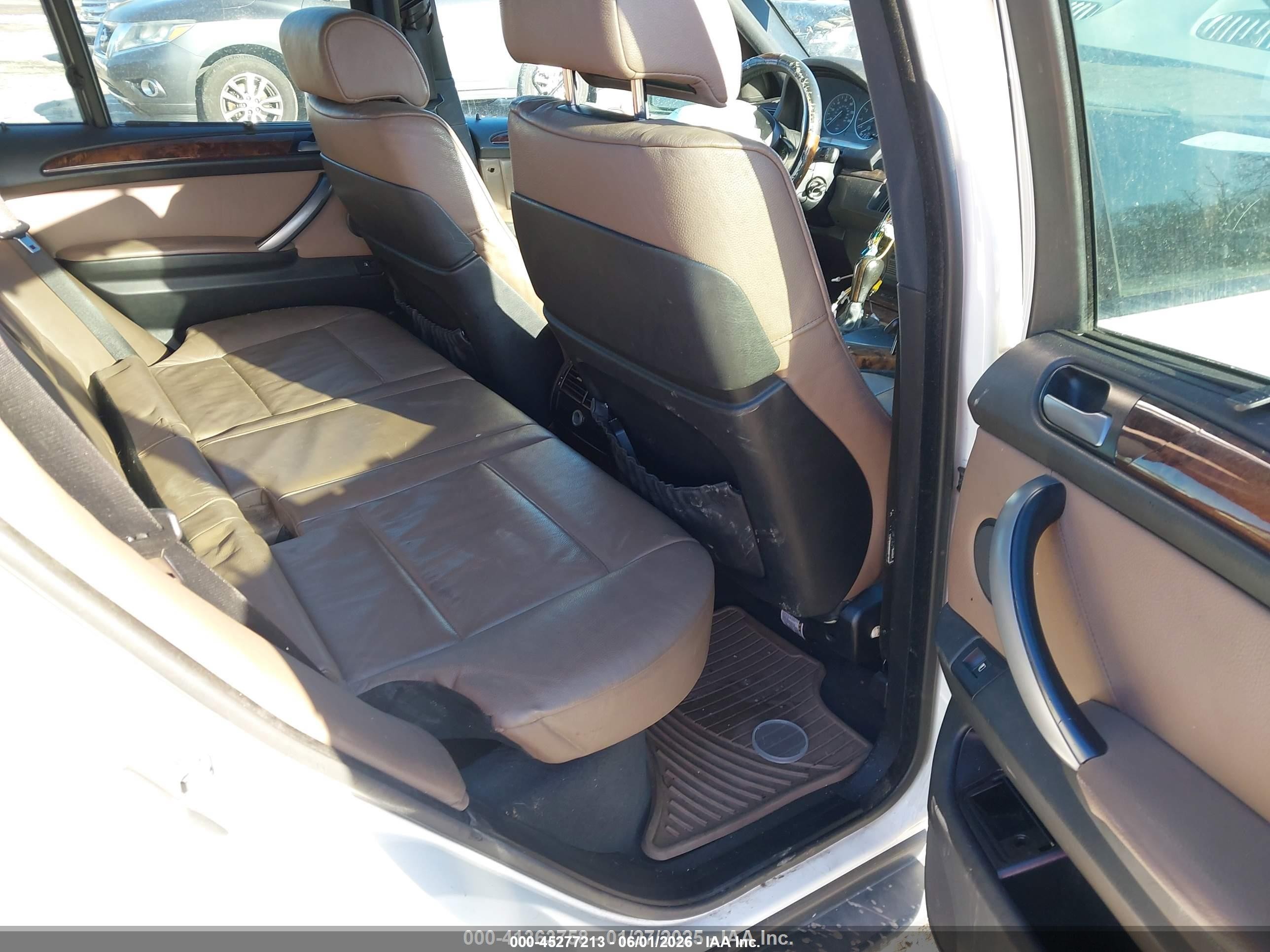 2006 Bmw X5 4.4i White vin: 5UXFB53526LV20912