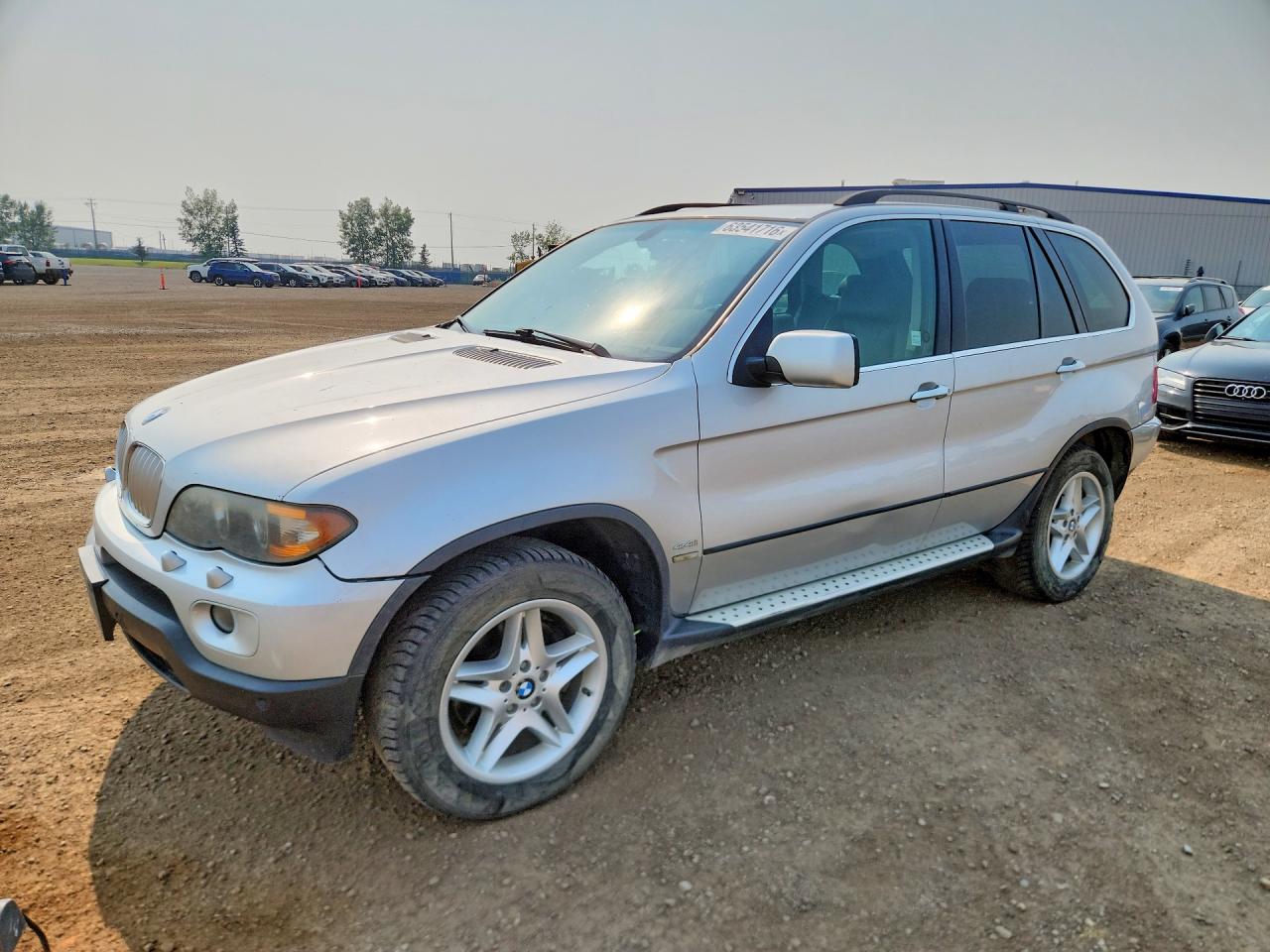 2005 Bmw X5 4.4i Silver vin: 5UXFB53545LV10672