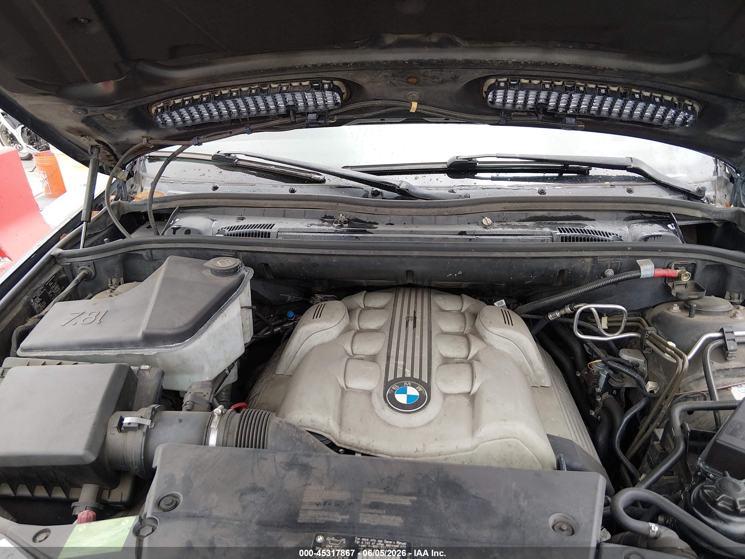 2005 Bmw X5 4.4i Черный vin: 5UXFB53545LV19288