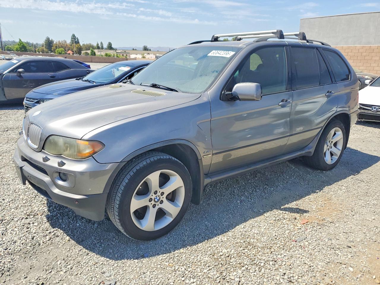 2005 Bmw X5 4.4i Gray vin: 5UXFB53555LV10664