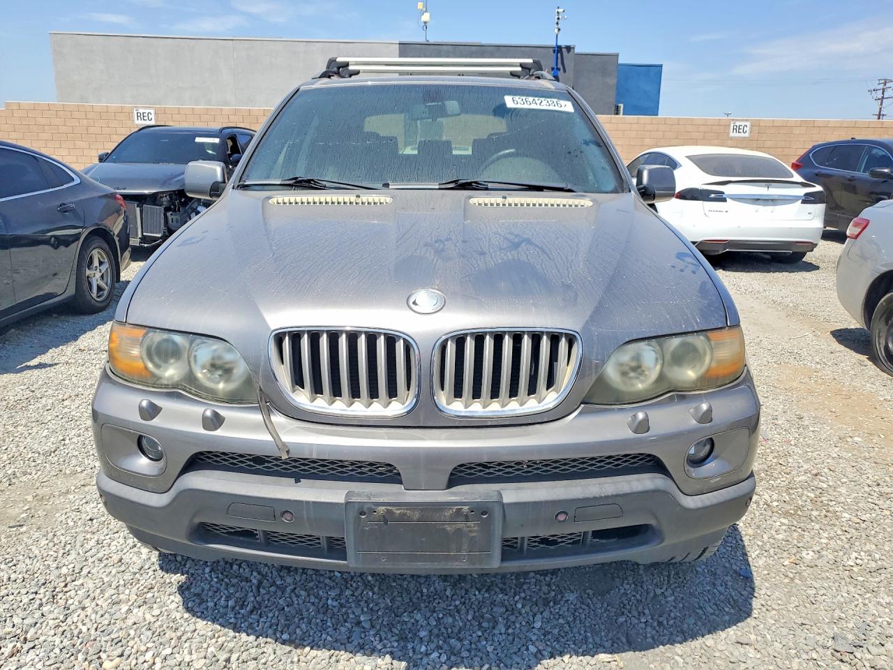 2005 Bmw X5 4.4i Gray vin: 5UXFB53555LV10664