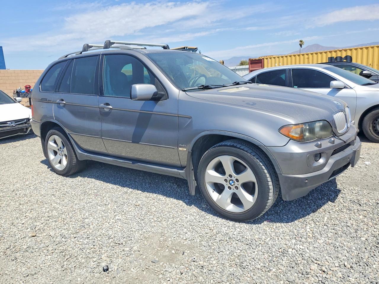 2005 Bmw X5 4.4i Gray vin: 5UXFB53555LV10664