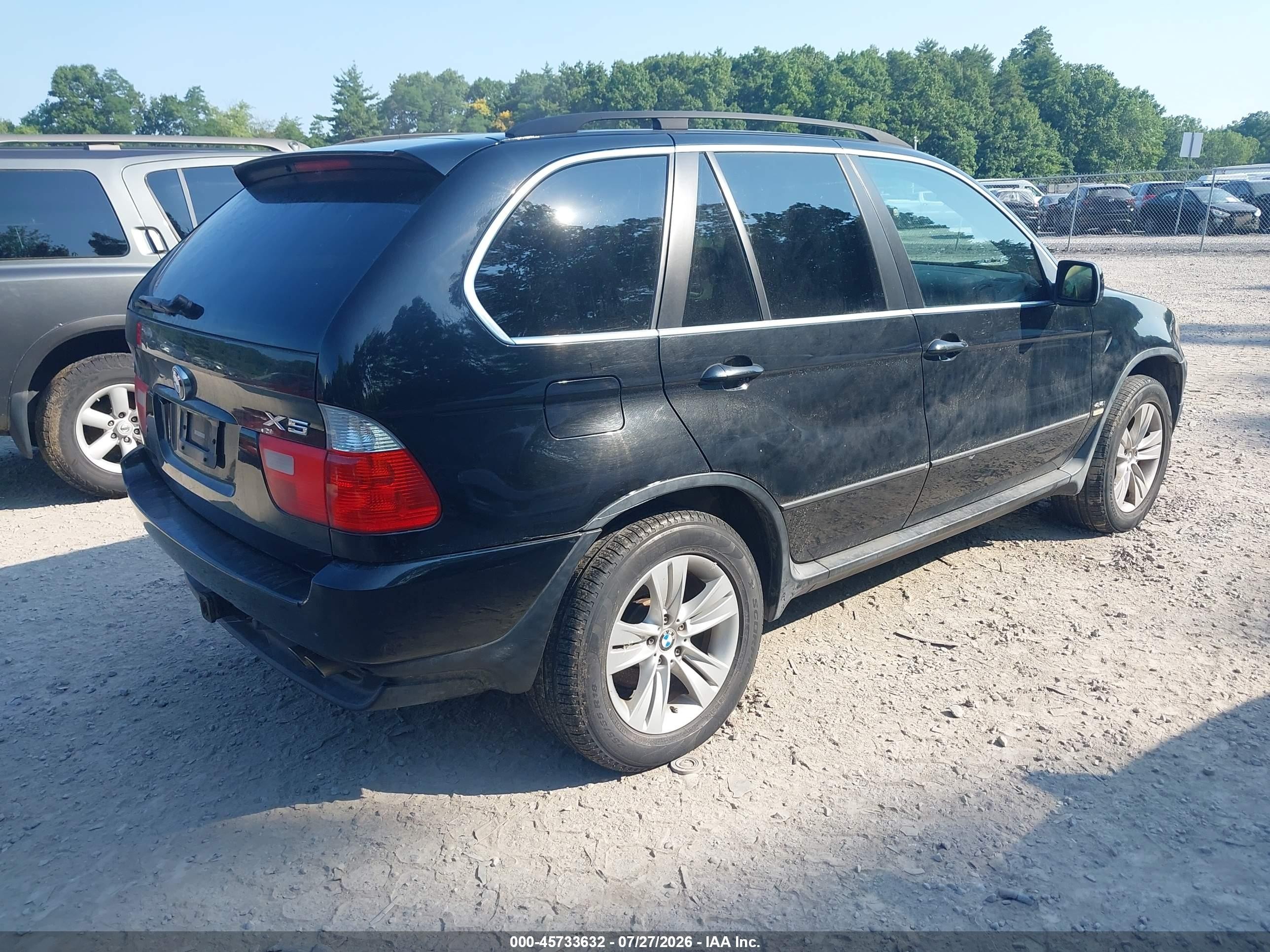 2006 Bmw X5 4.4i Черный vin: 5UXFB53556LV28616